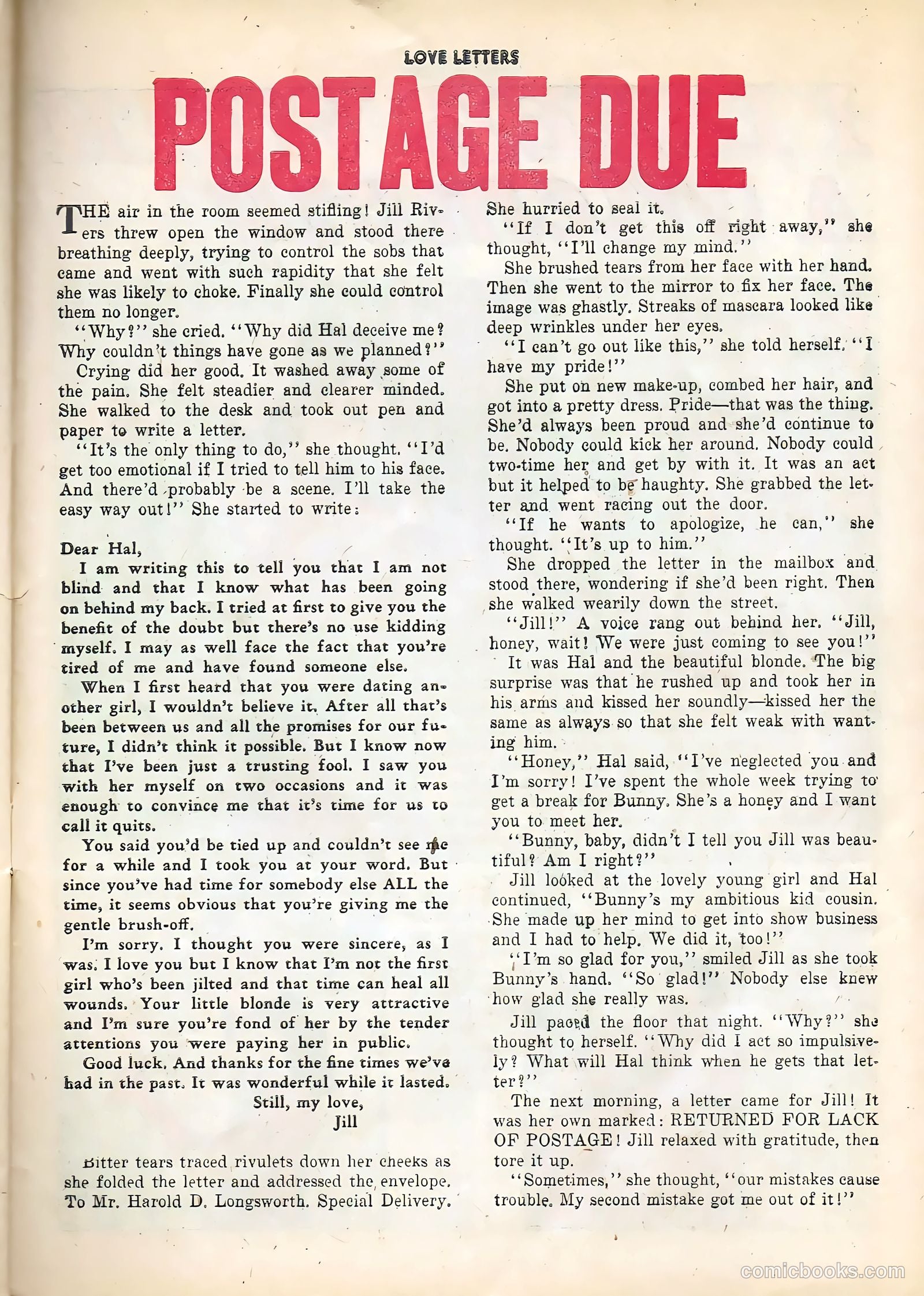 Love Letters #13 (1951) — page 25 of 36