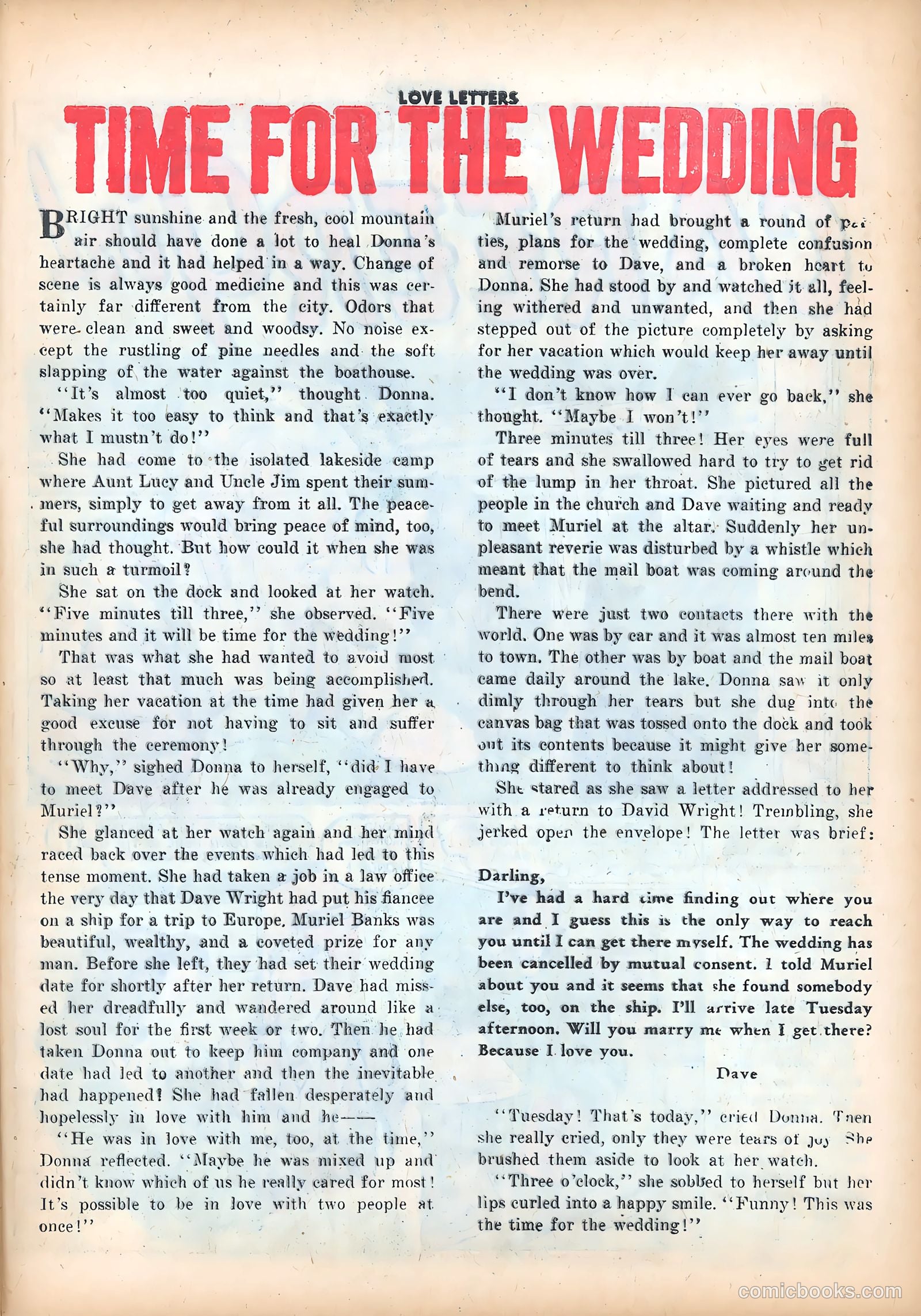 Love Letters #14 (1951) — page 25 of 36