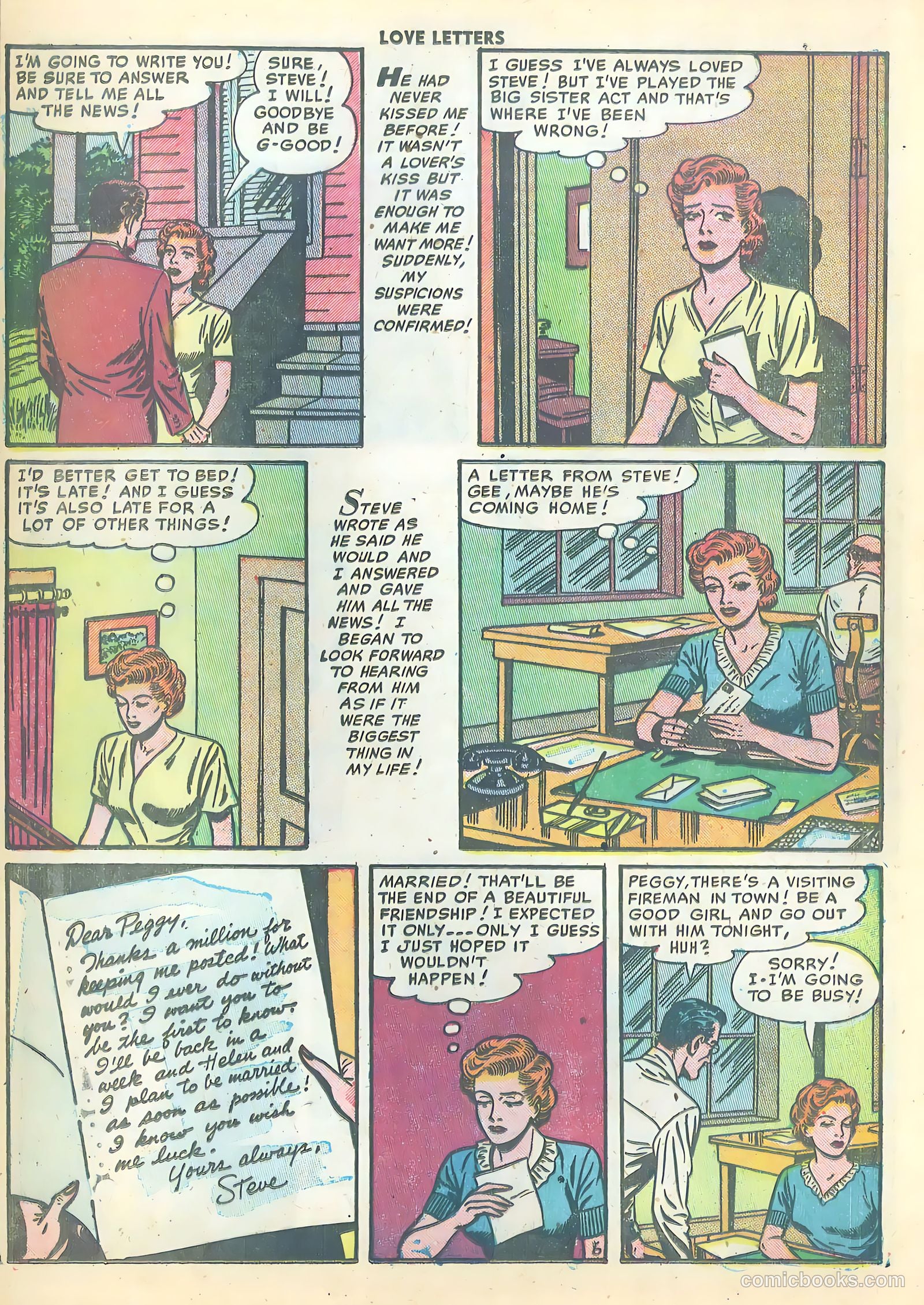 Love Letters #15 (1951) — page 8 of 36