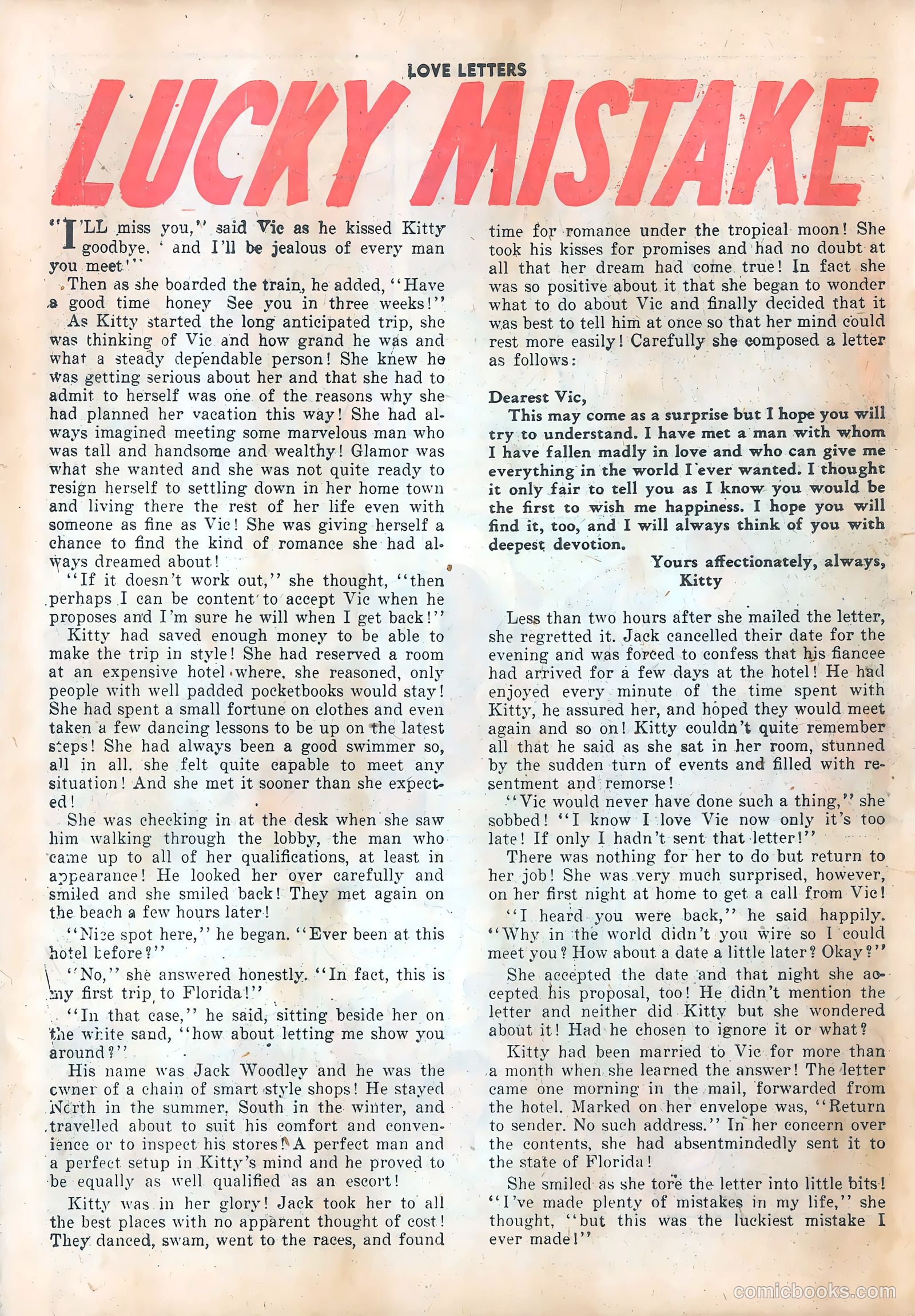 Love Letters #17 (1952) — page 26 of 36