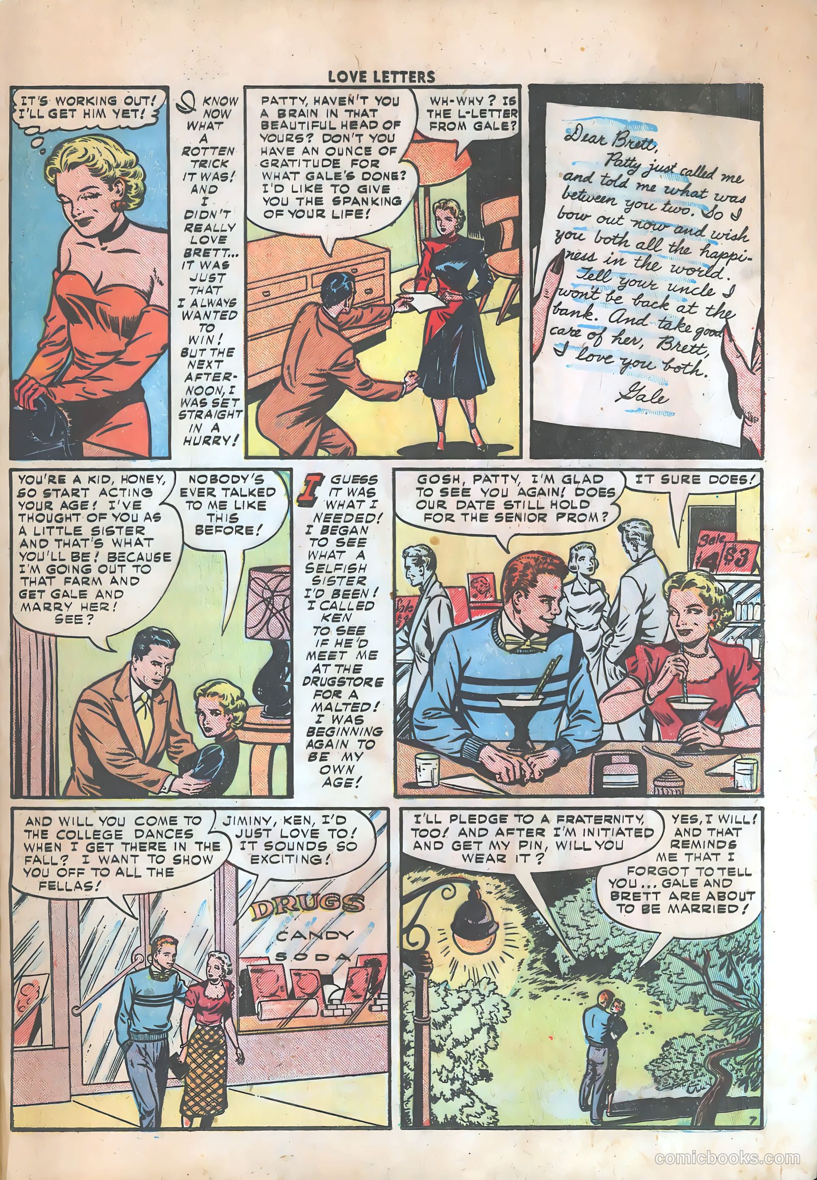 Love Letters #17 (1952) — page 33 of 36