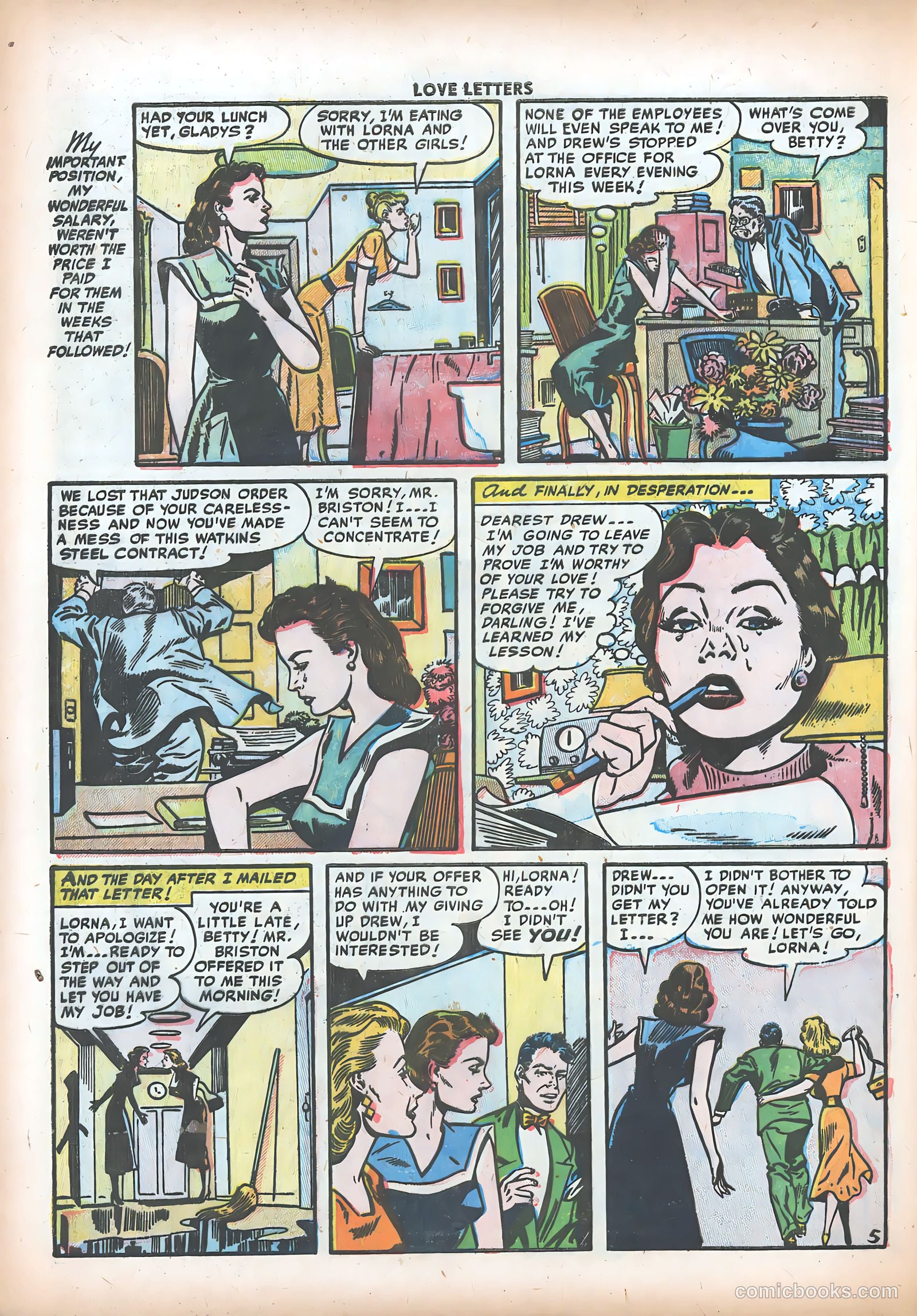 Love Letters #18 (1952) — page 16 of 37