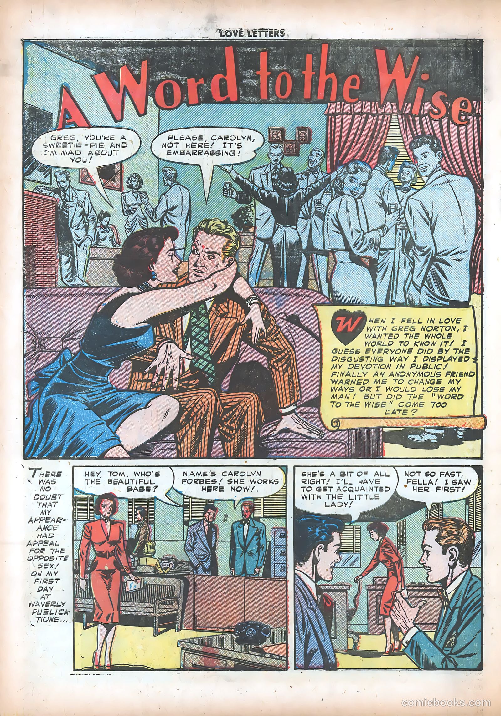 Love Letters #18 (1952) — page 18 of 37