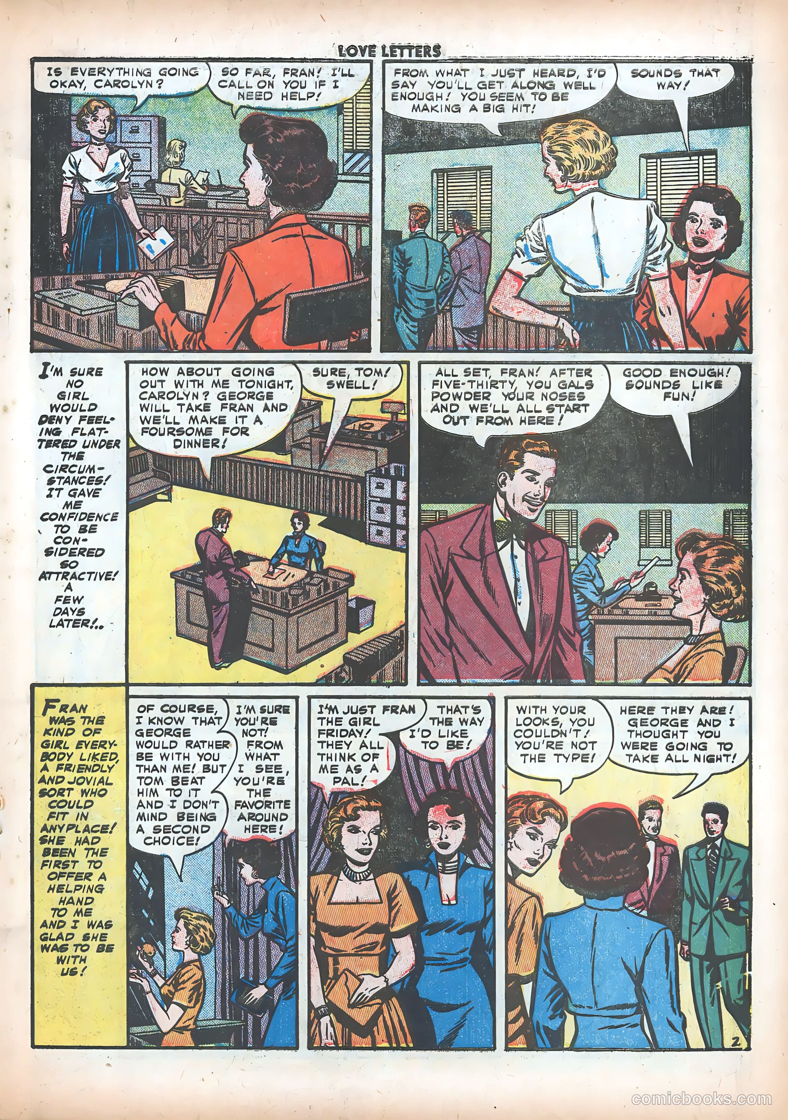 Love Letters #18 (1952) — page 19 of 37