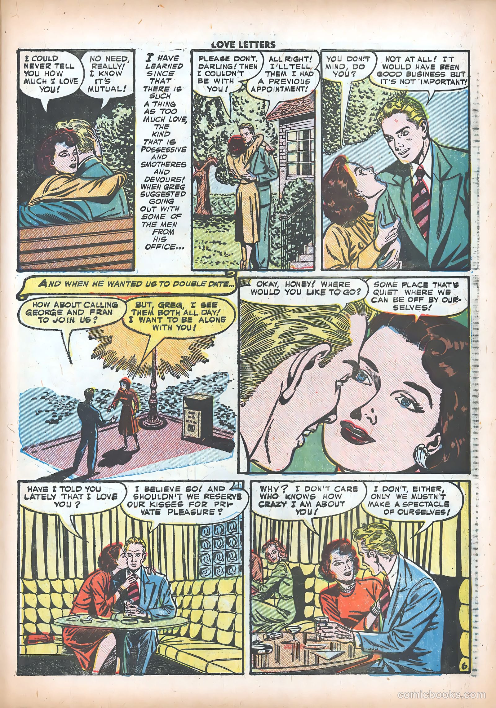 Love Letters #18 (1952) — page 23 of 37