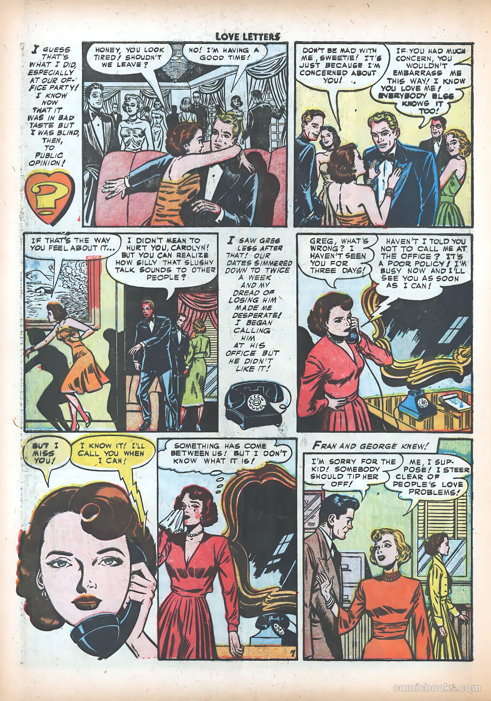 Love Letters #18 (1952) — page 24 of 37