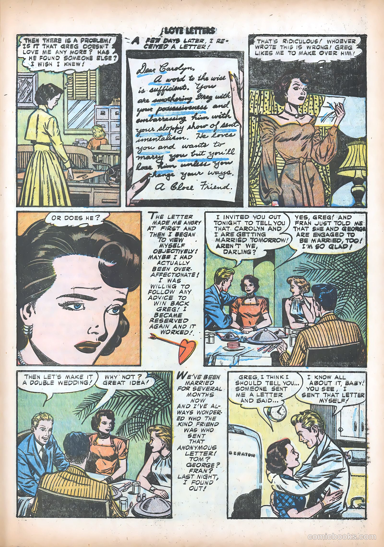 Love Letters #18 (1952) — page 25 of 37