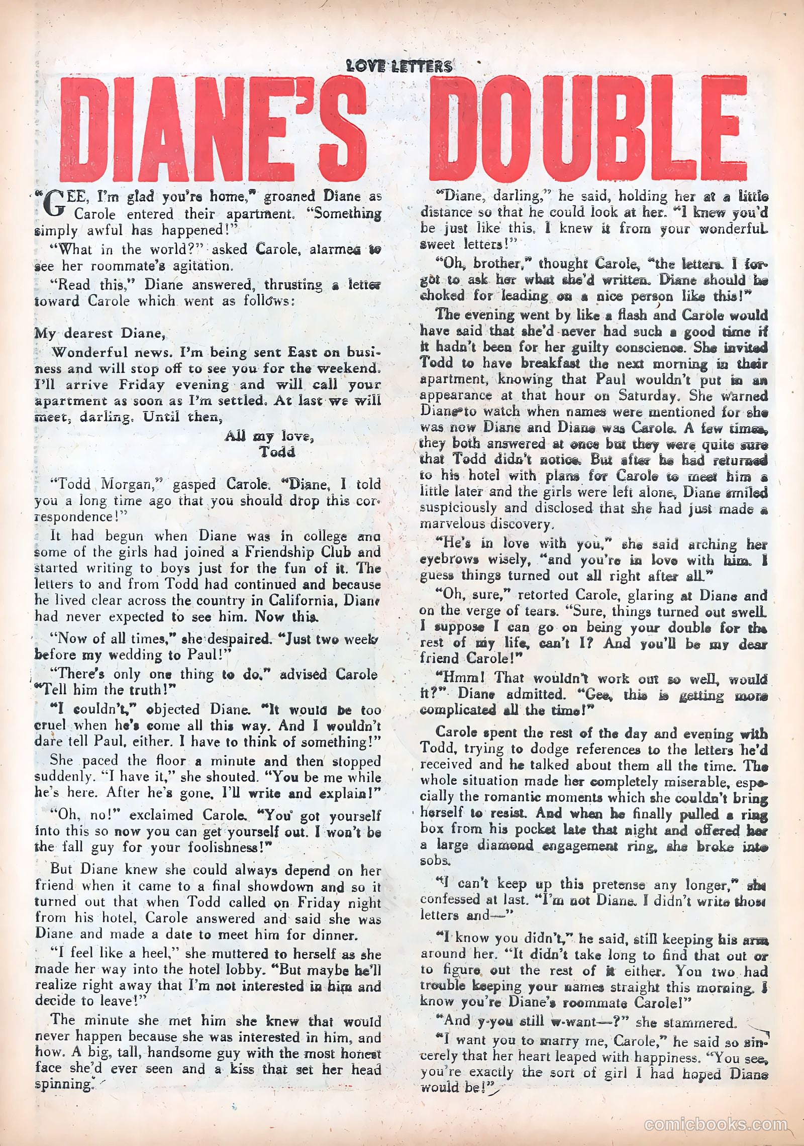 Love Letters #18 (1952) — page 26 of 37