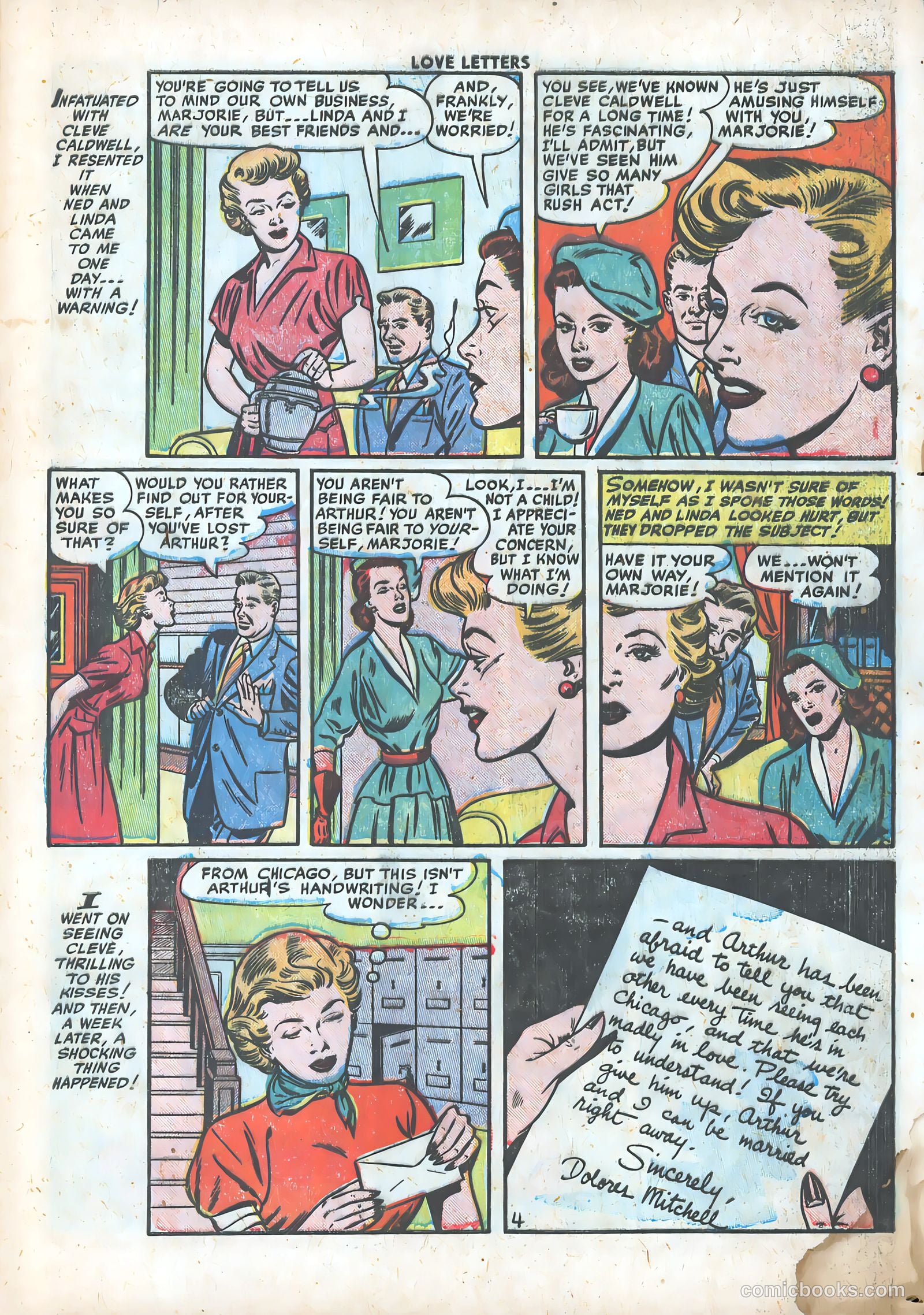 Love Letters #19 (1952) — page 21 of 36