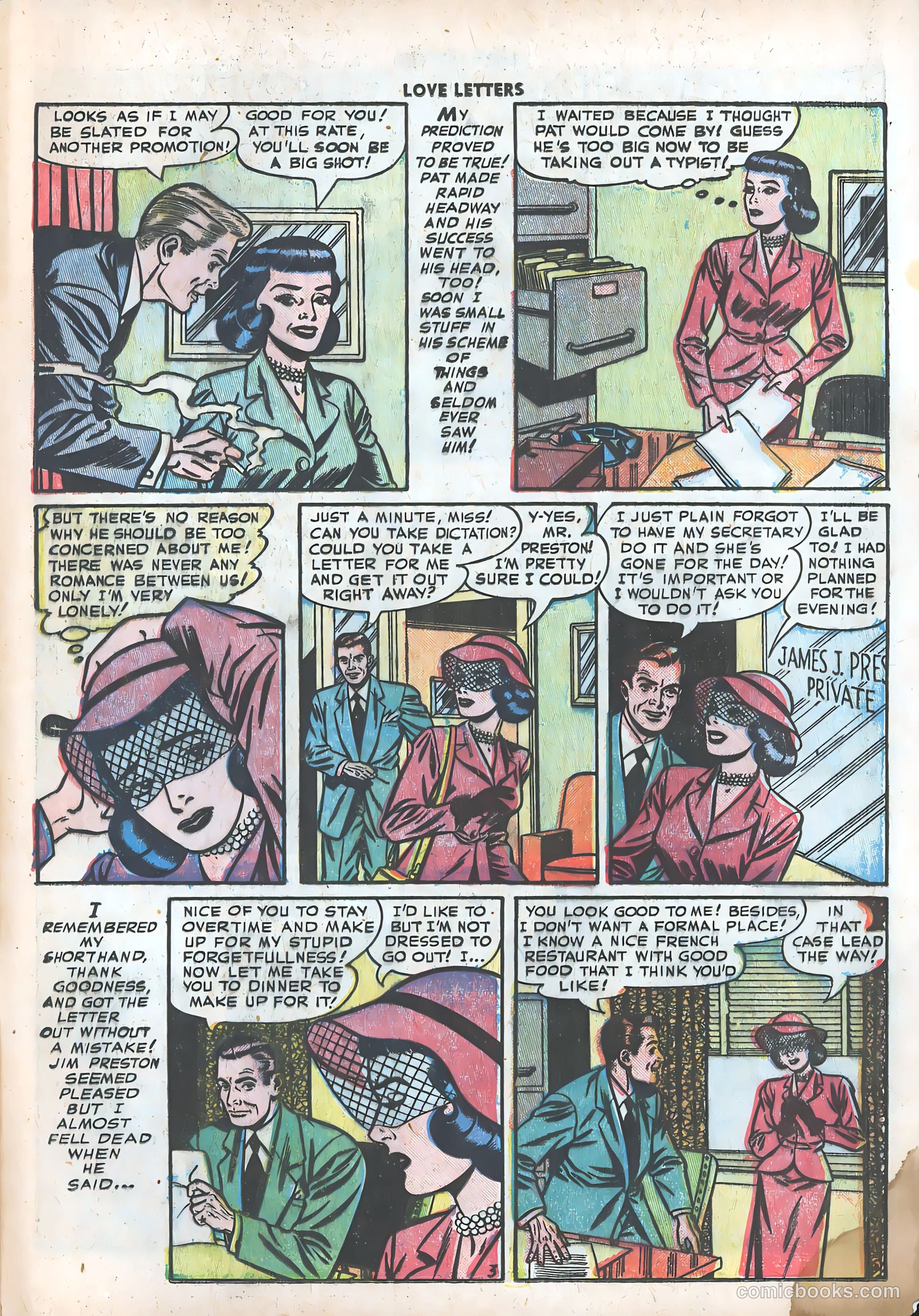 Love Letters #19 (1952) — page 29 of 36