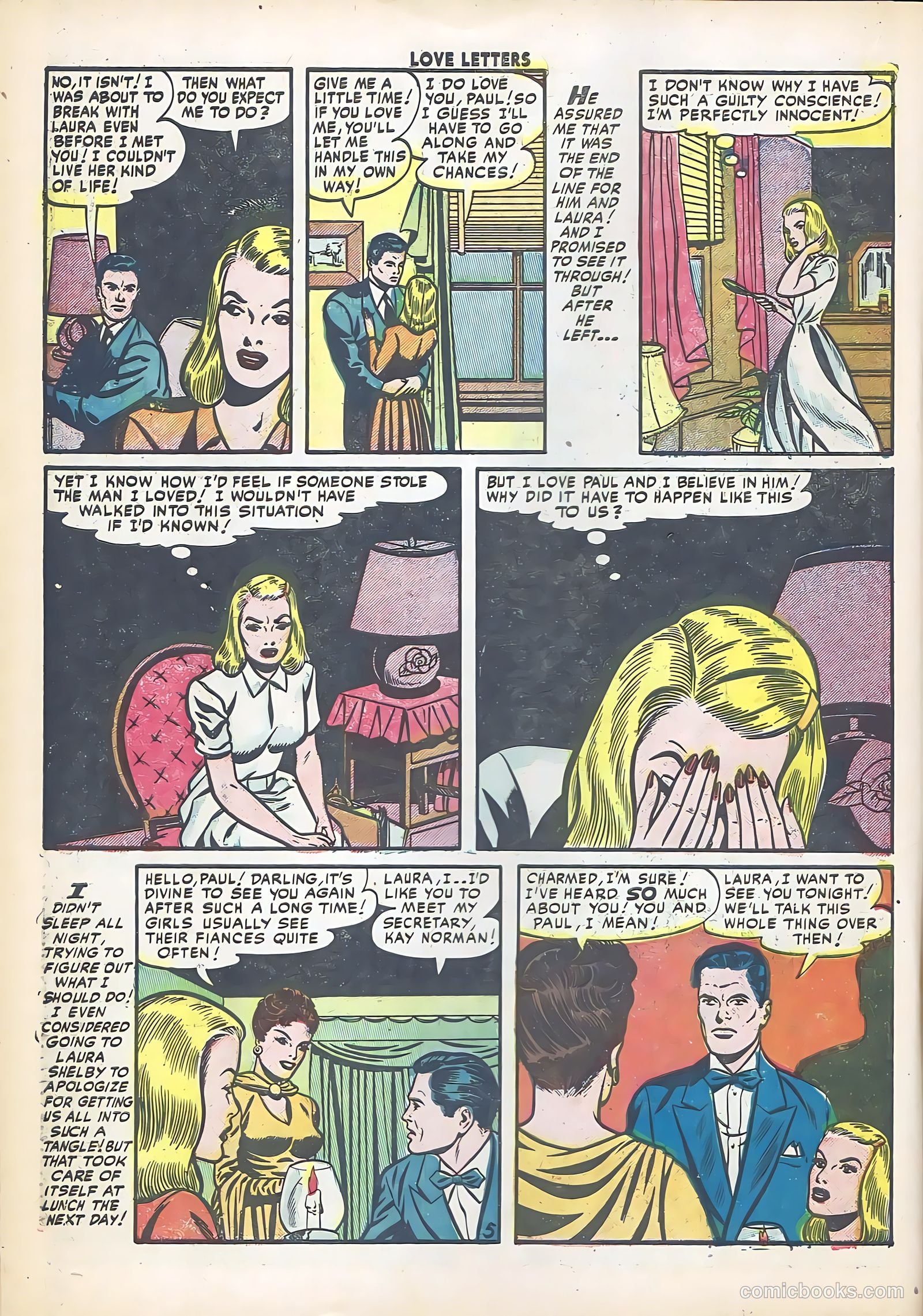 Love Letters #20 (1952) — page 22 of 36