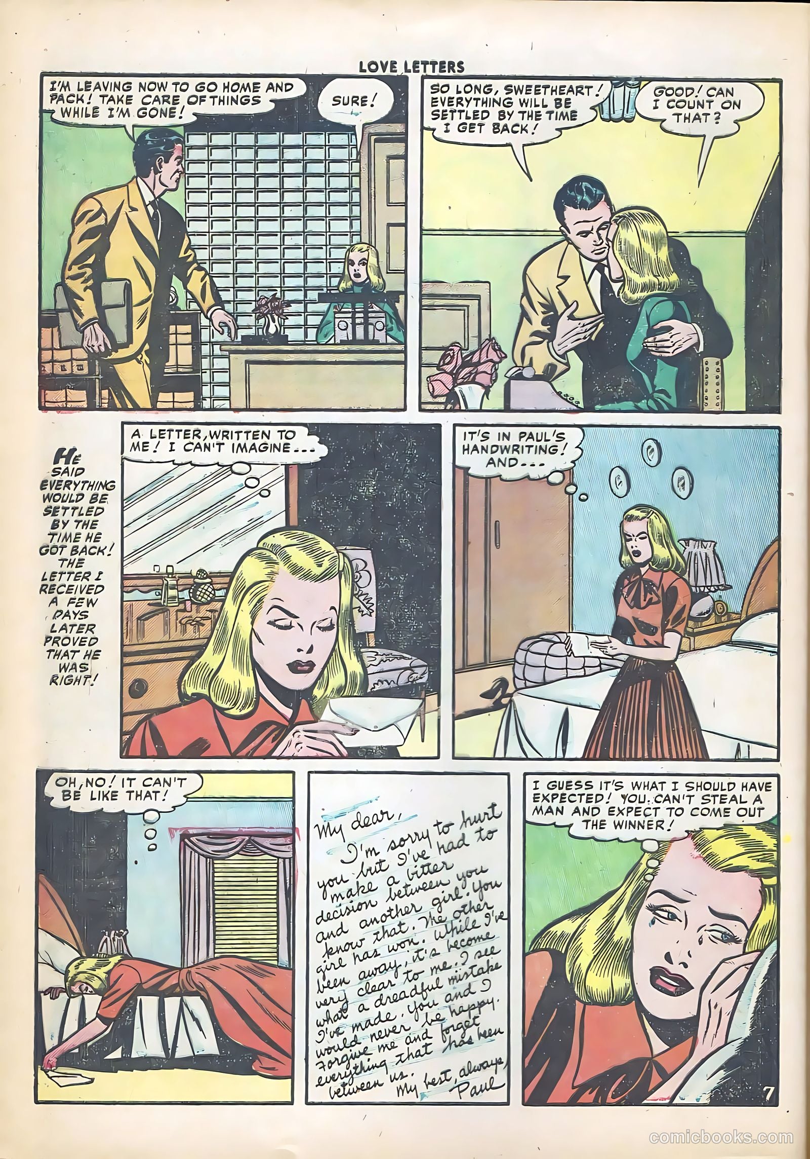 Love Letters #20 (1952) — page 24 of 36