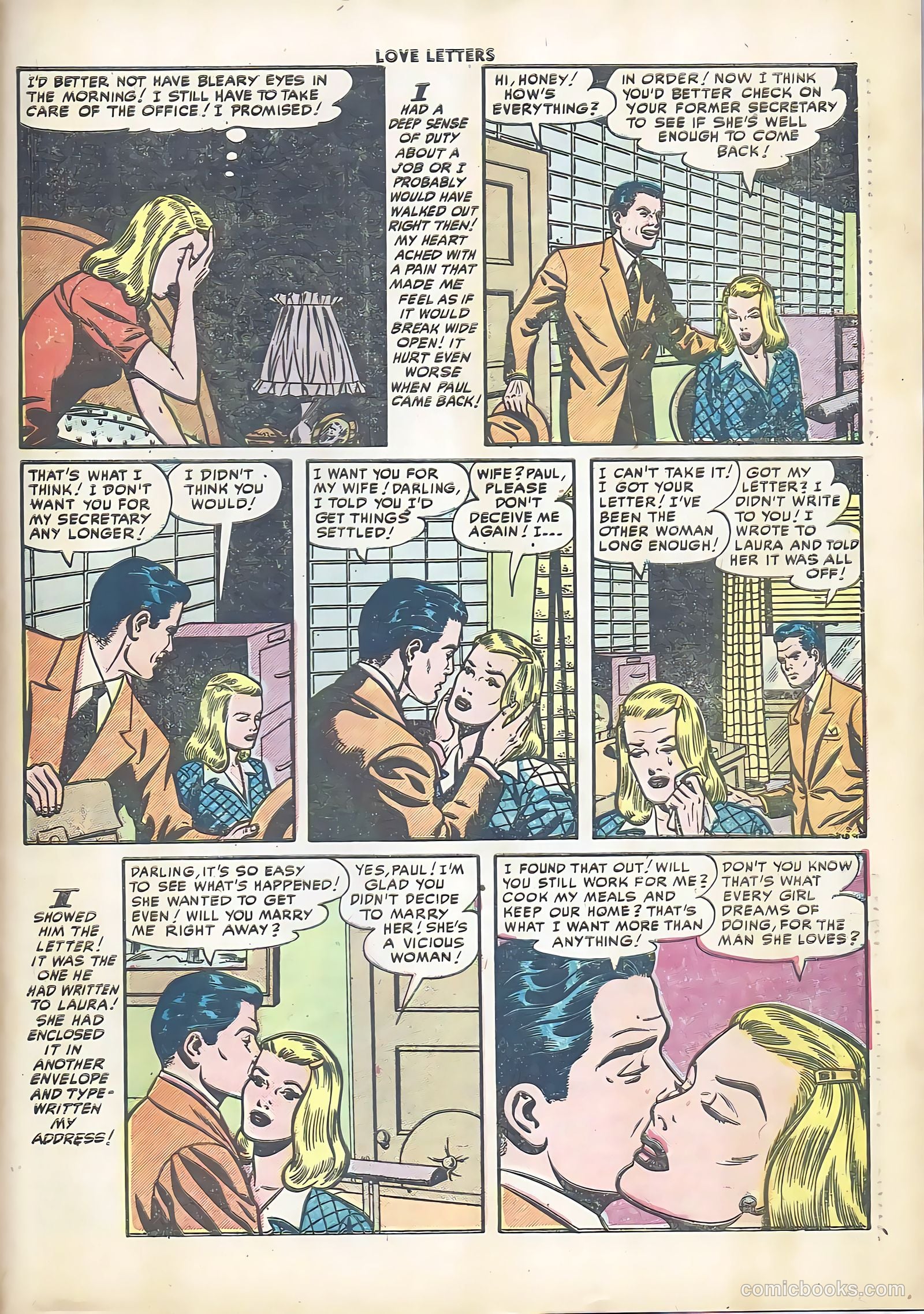 Love Letters #20 (1952) — page 25 of 36