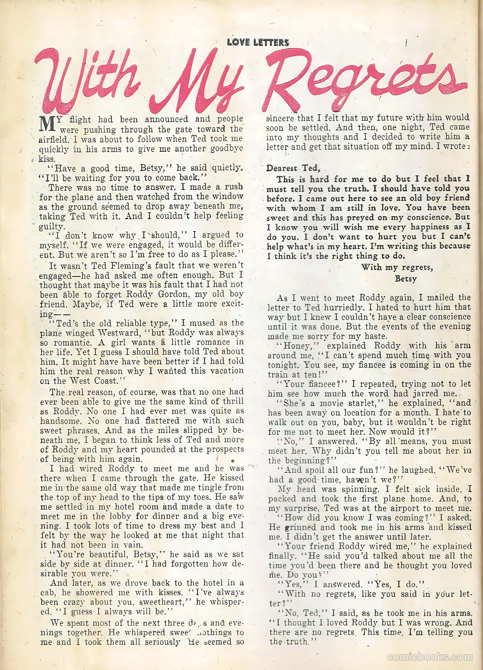 Love Letters #20 (1952) — page 26 of 36
