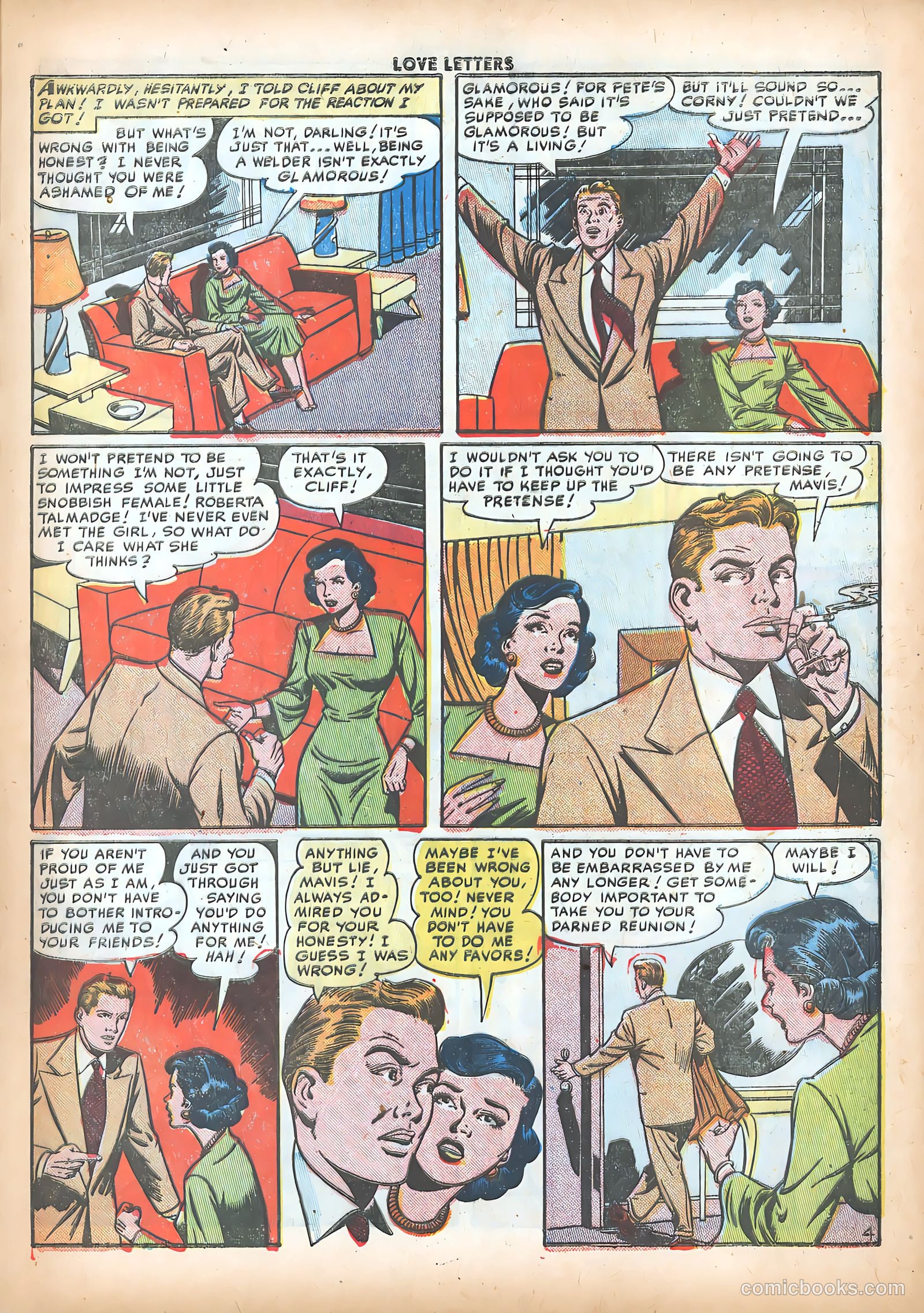 Love Letters #21 (1952) — page 21 of 36
