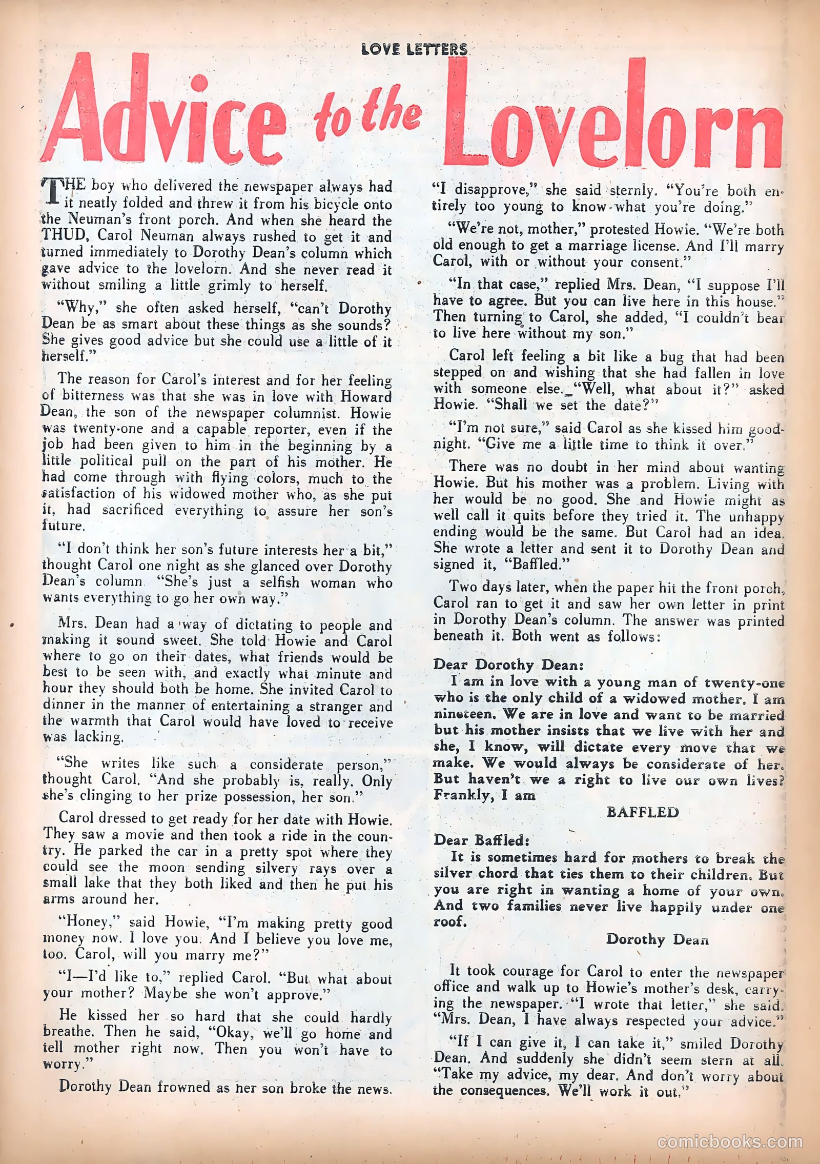 Love Letters #21 (1952) — page 26 of 36