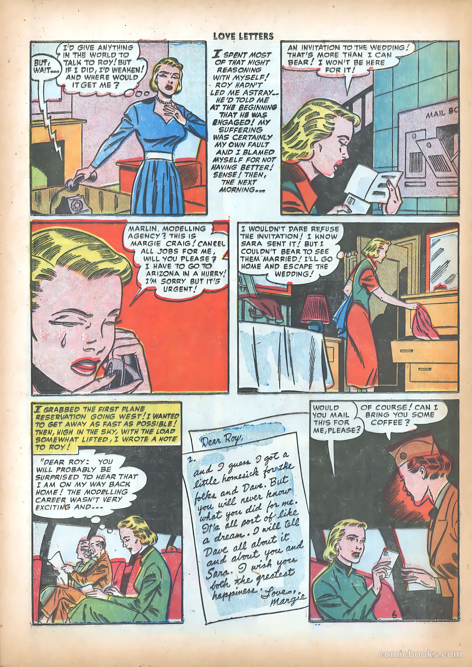 Love Letters #21 (1952) — page 32 of 36