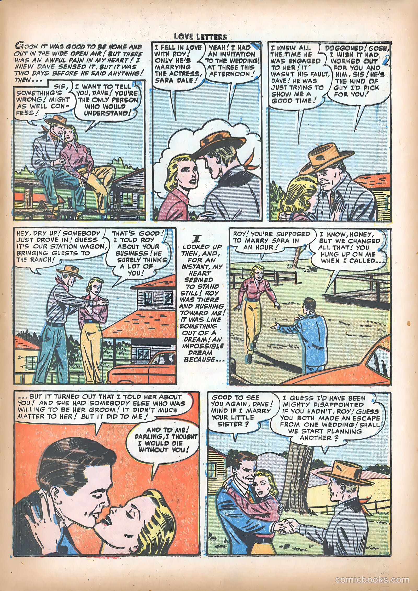 Love Letters #21 (1952) — page 33 of 36