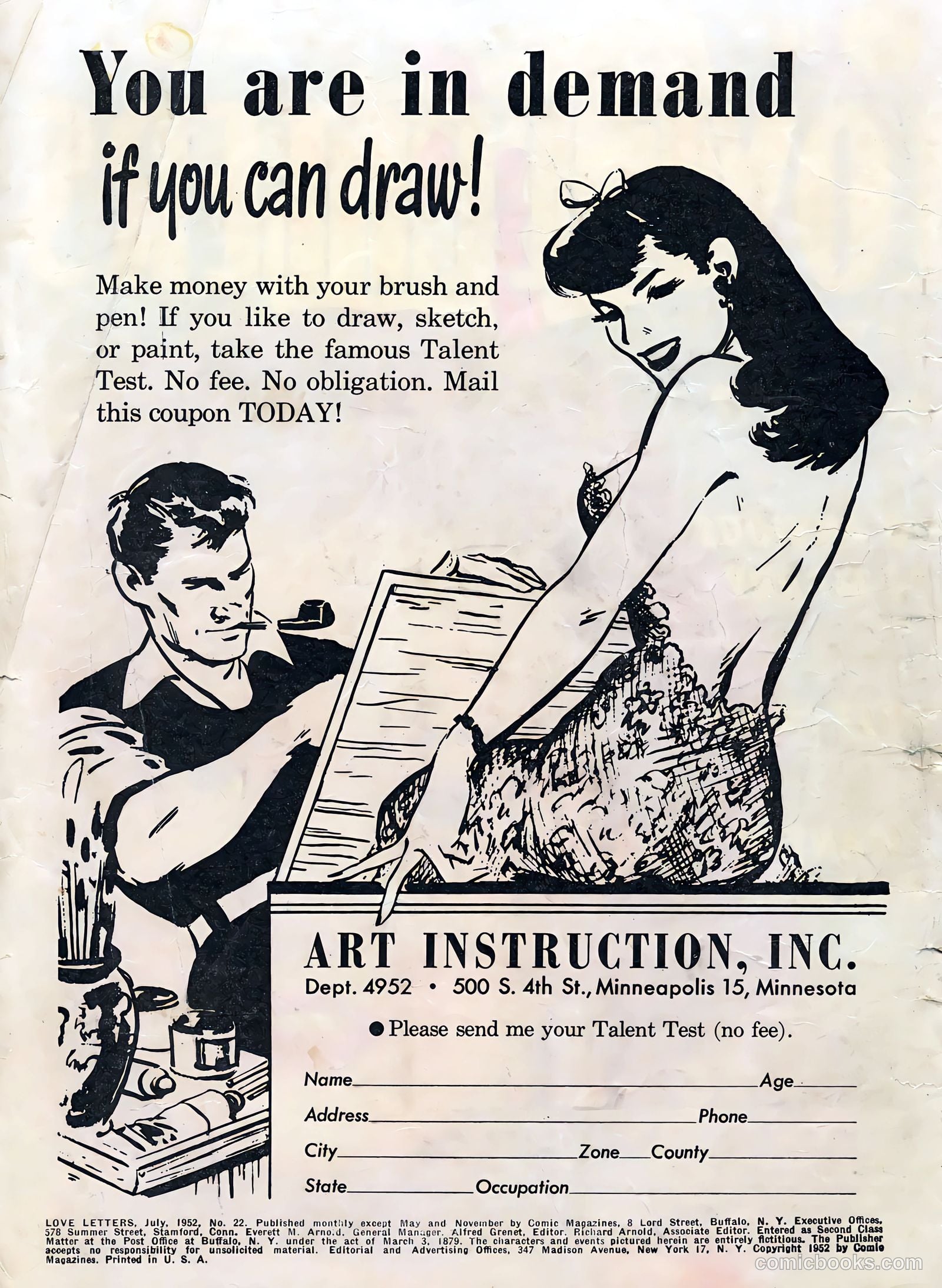 Love Letters #22 (1952) — page 2 of 36