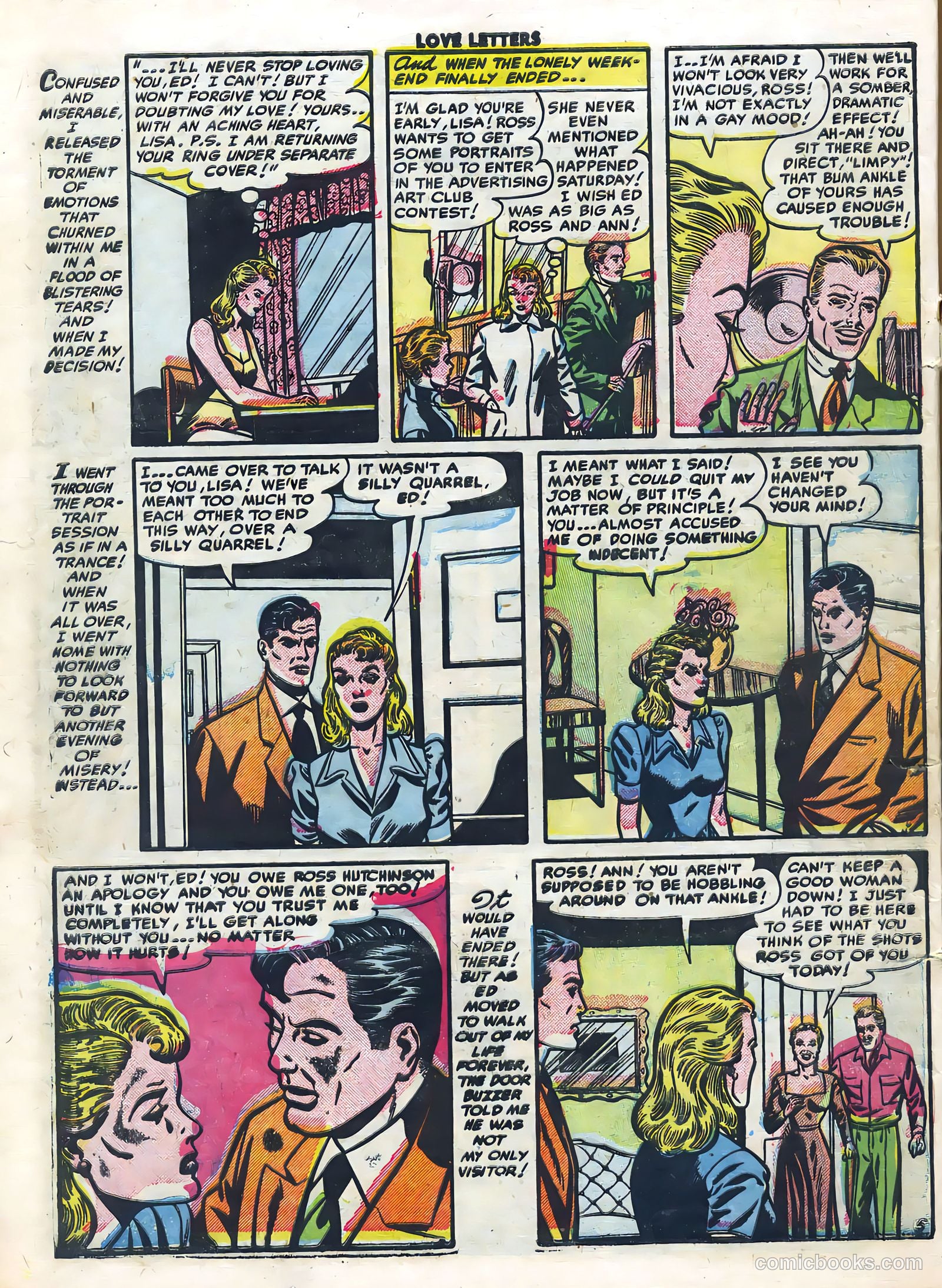 Love Letters #22 (1952) — page 16 of 36