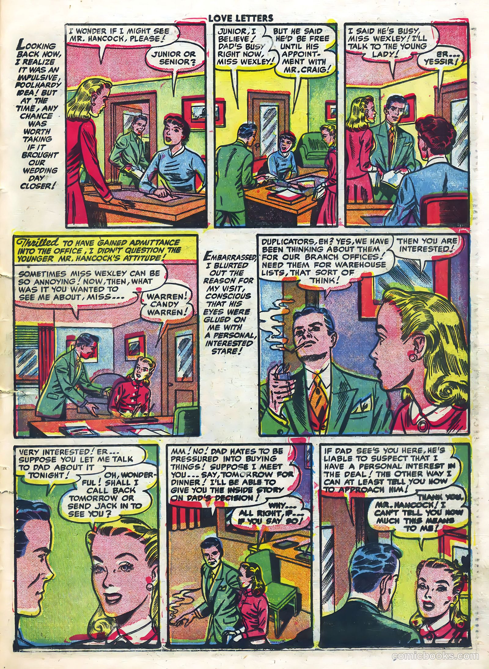 Love Letters #22 (1952) — page 29 of 36