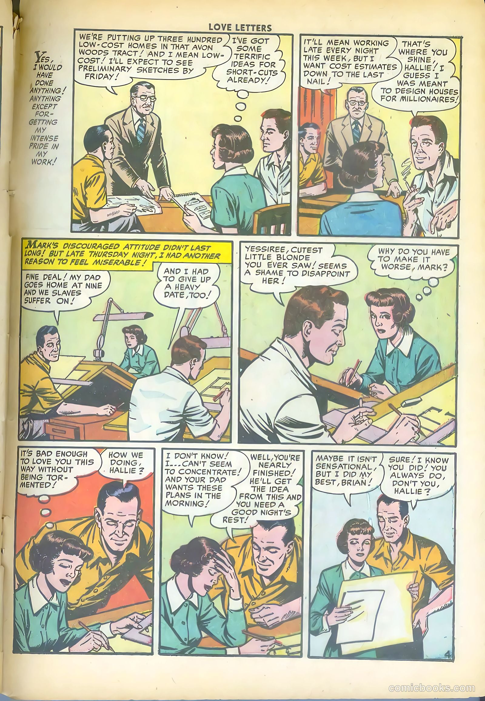 Love Letters #24 (1952) — page 21 of 36