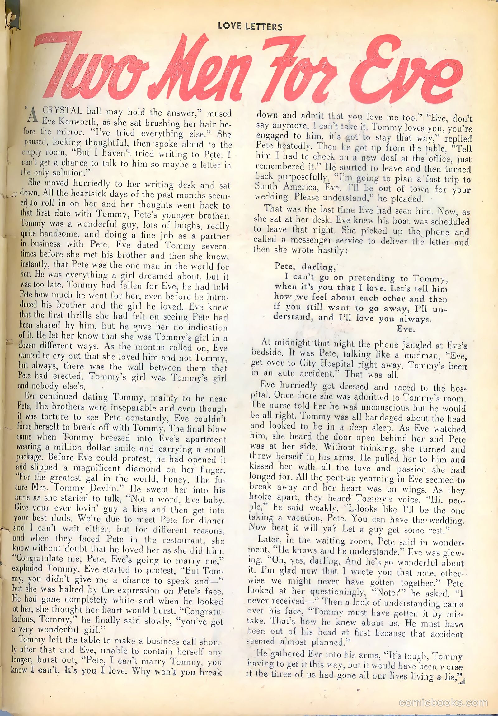 Love Letters #24 (1952) — page 25 of 36
