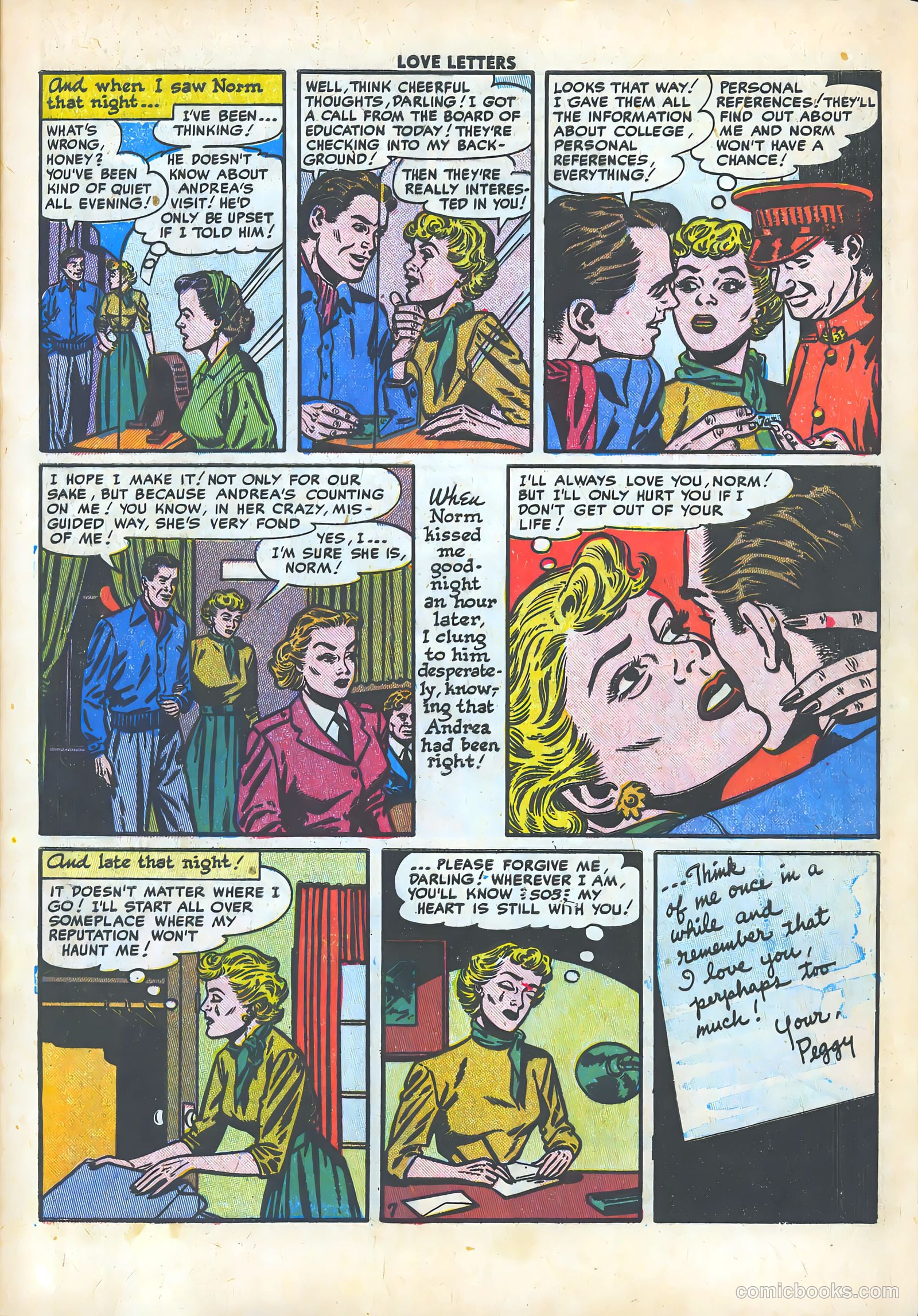Love Letters #25 (1952) — page 9 of 36
