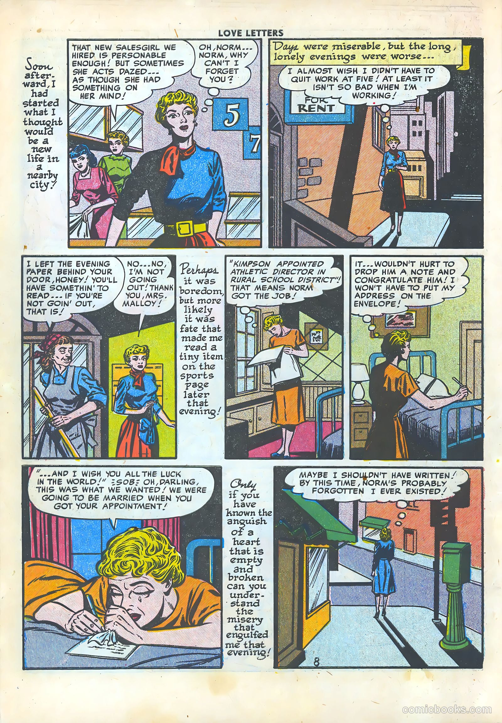 Love Letters #25 (1952) — page 10 of 36