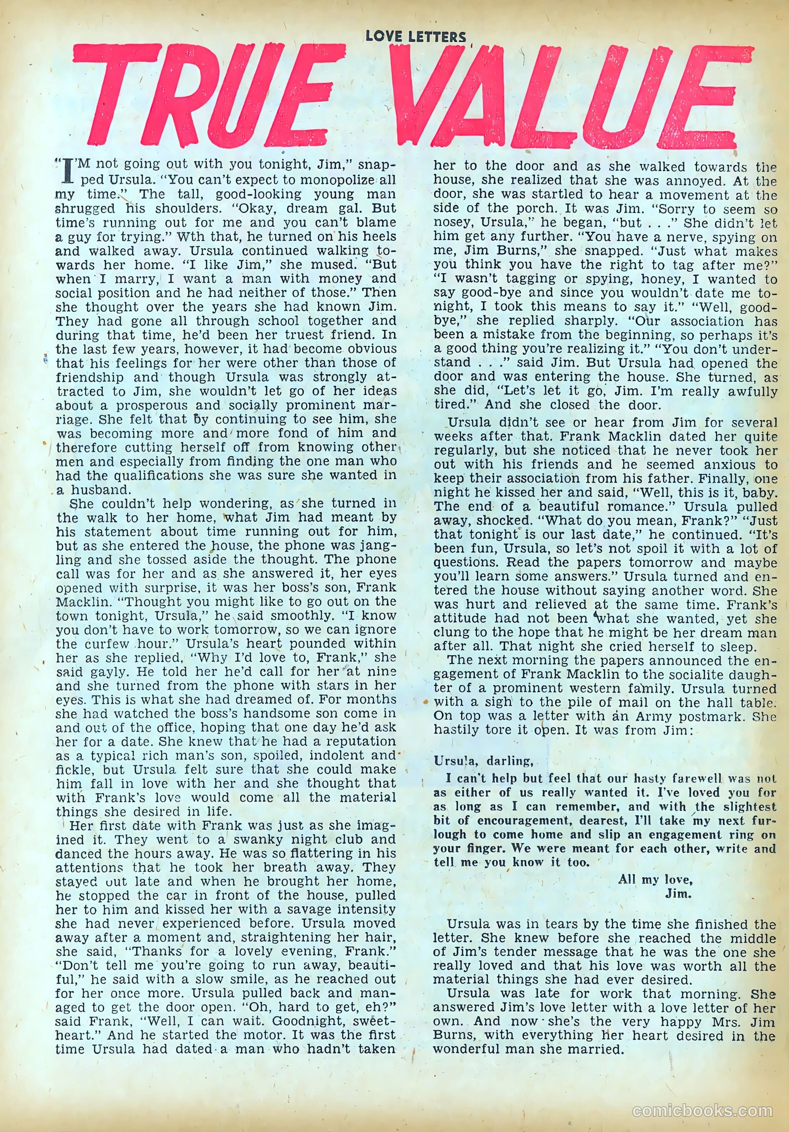 Love Letters #26 (1952) — page 26 of 36
