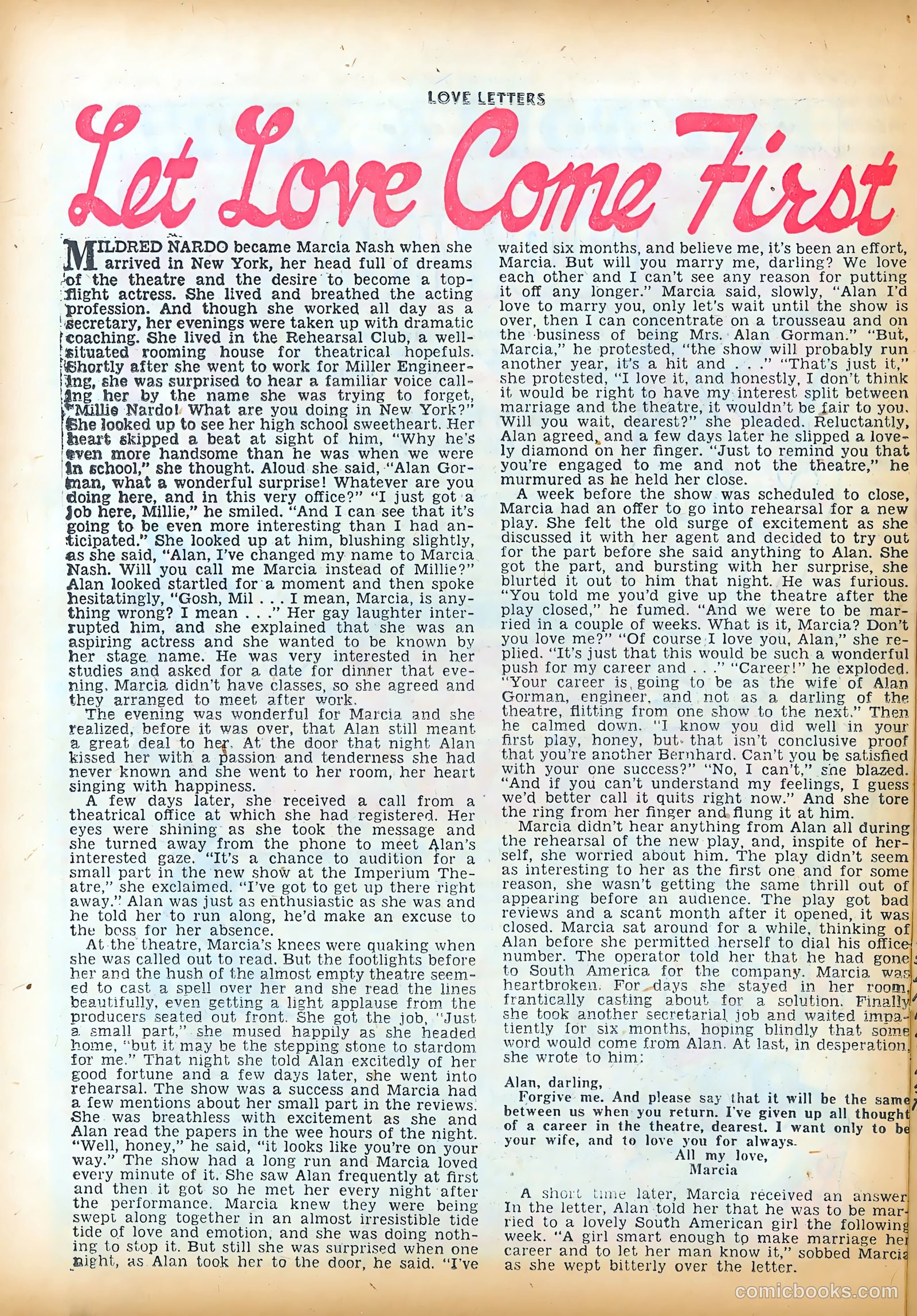 Love Letters #27 (1953) — page 26 of 36