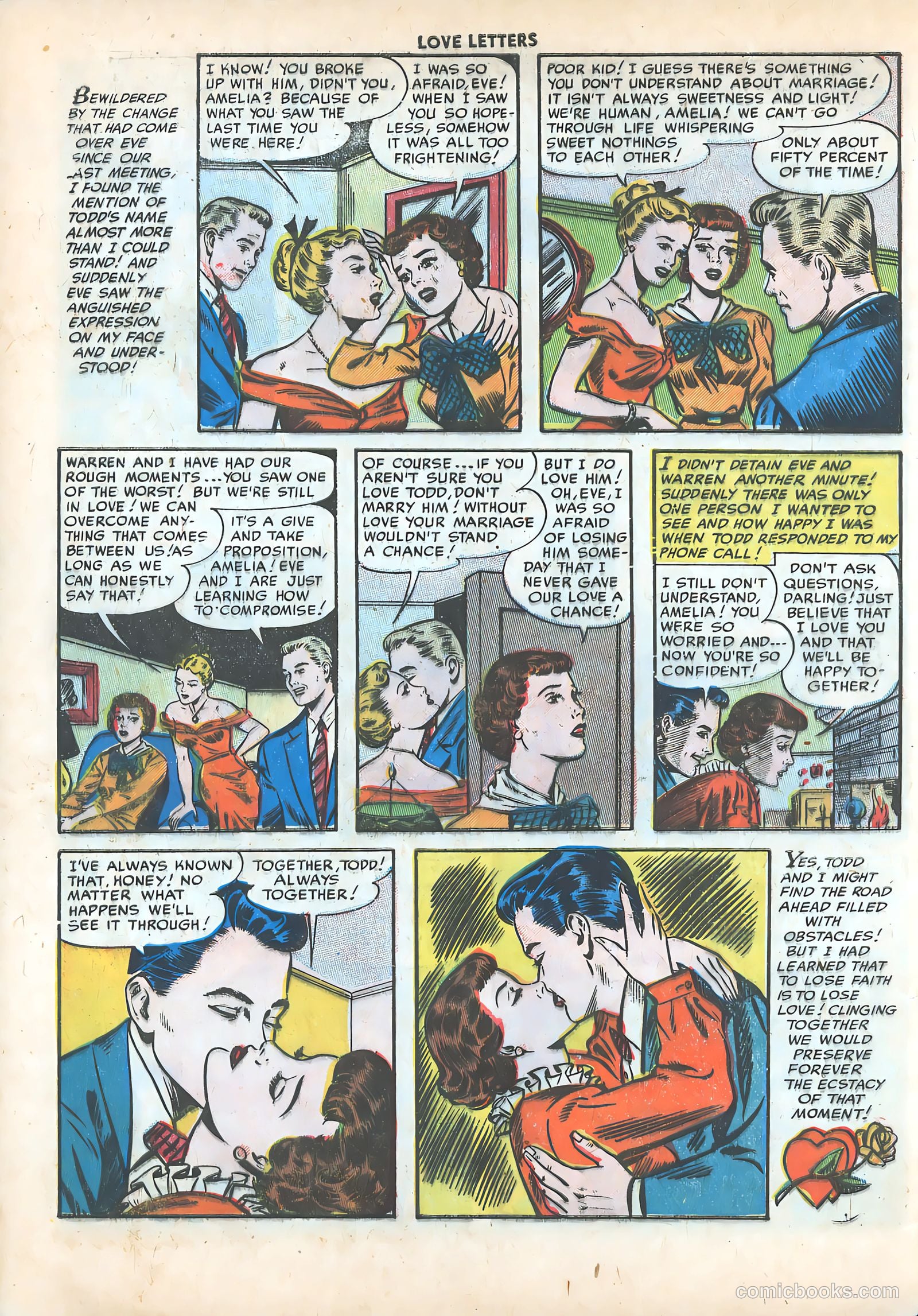 Love Letters #28 (1953) — page 32 of 36