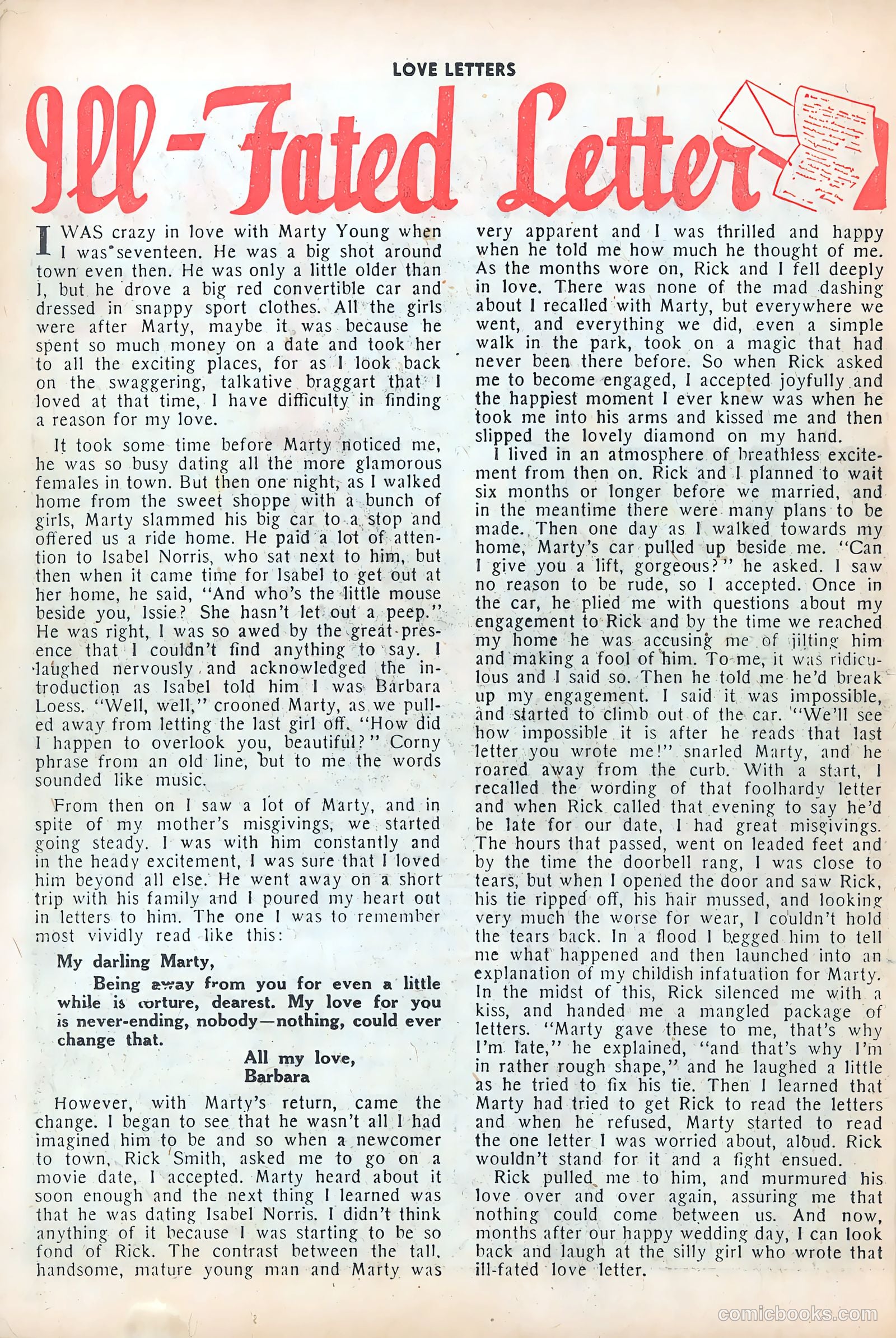 Love Letters #29 (1953) — page 26 of 37
