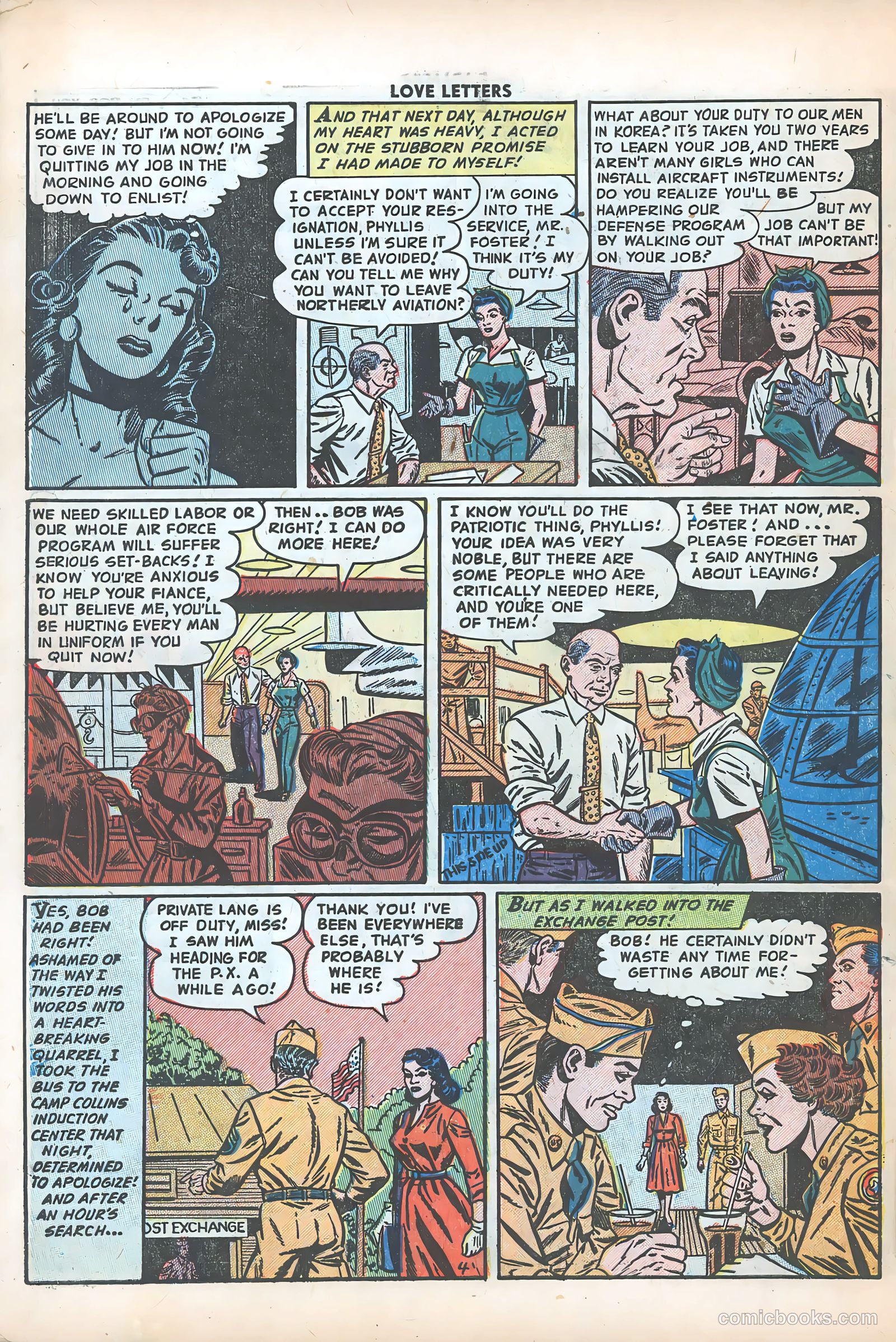 Love Letters #29 (1953) — page 30 of 37