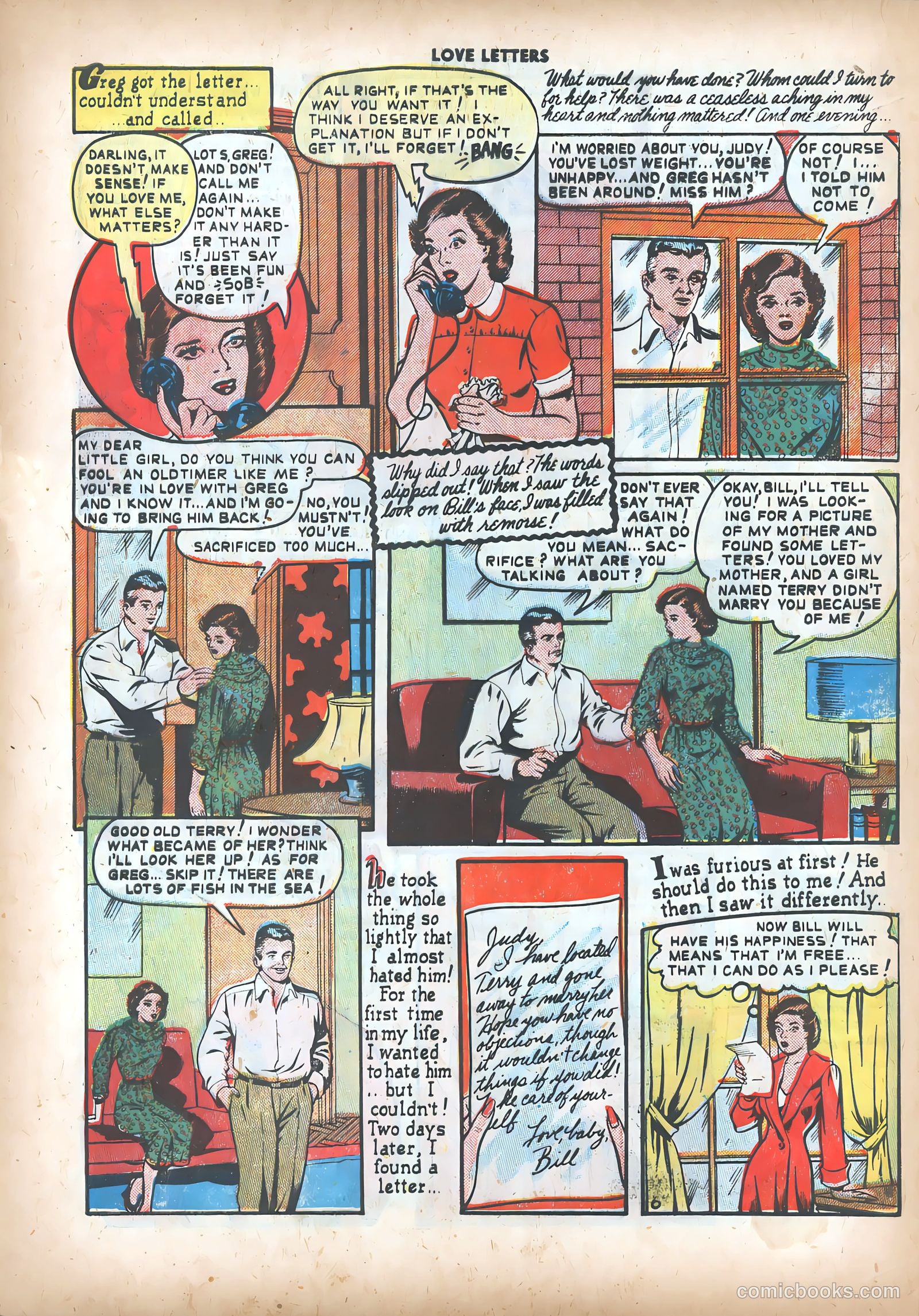 Love Letters #3 (1950) — page 32 of 36