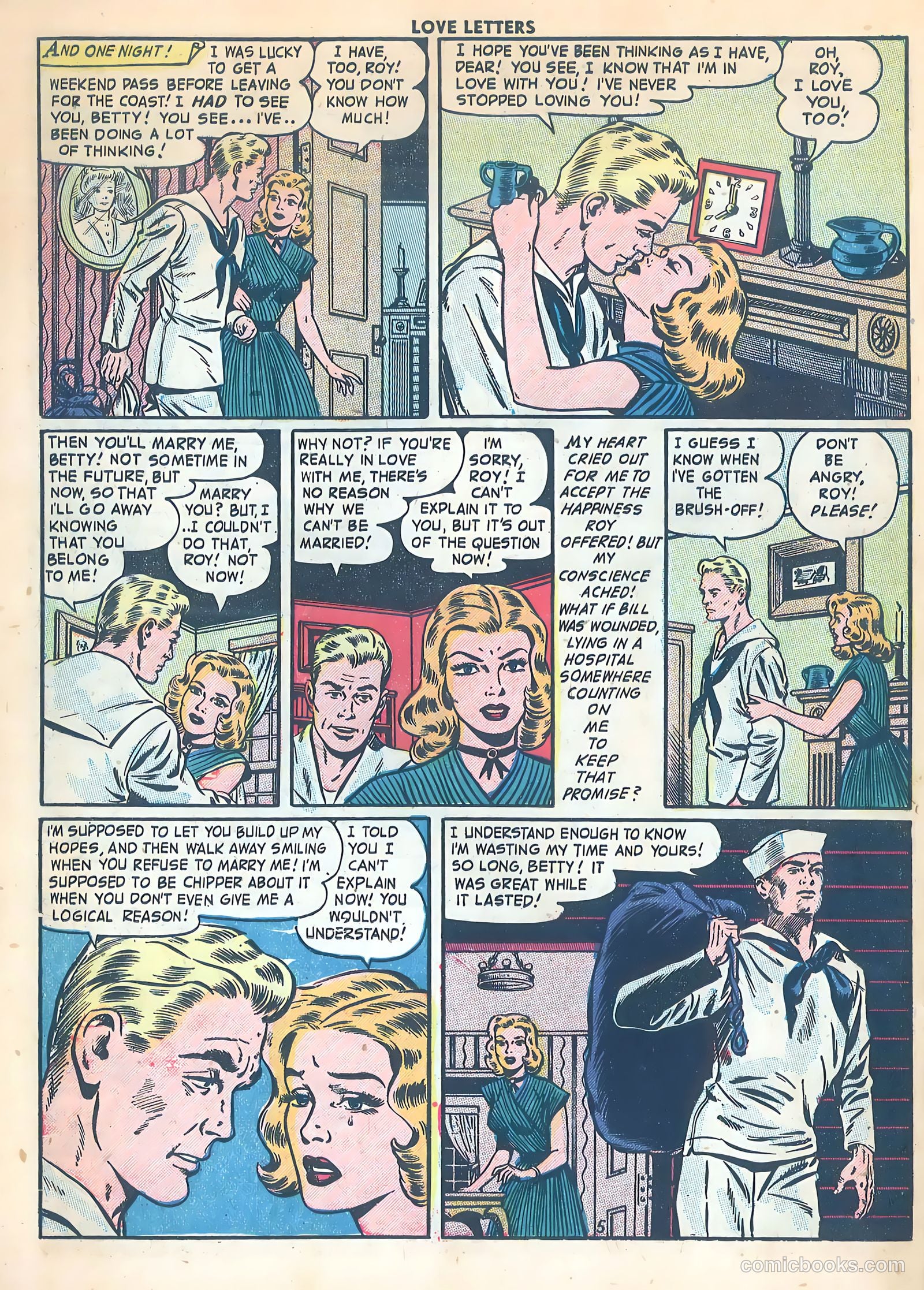 Love Letters #31 (1953) — page 22 of 36