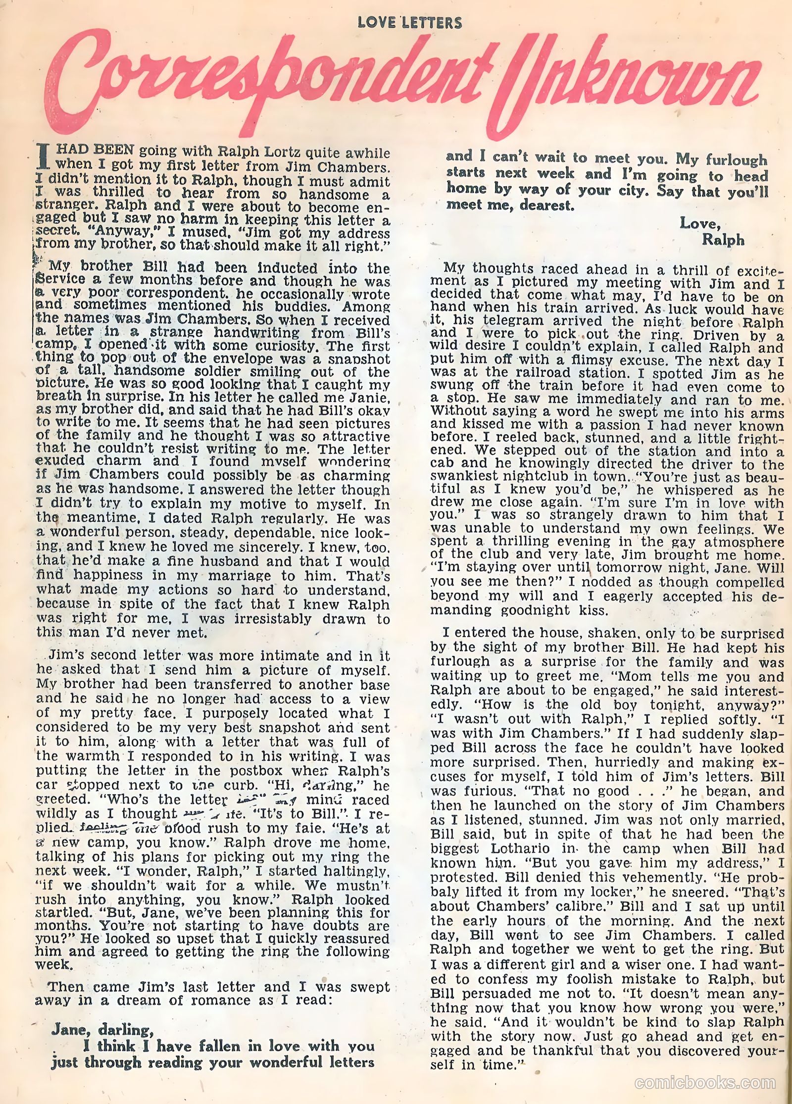 Love Letters #31 (1953) — page 26 of 36