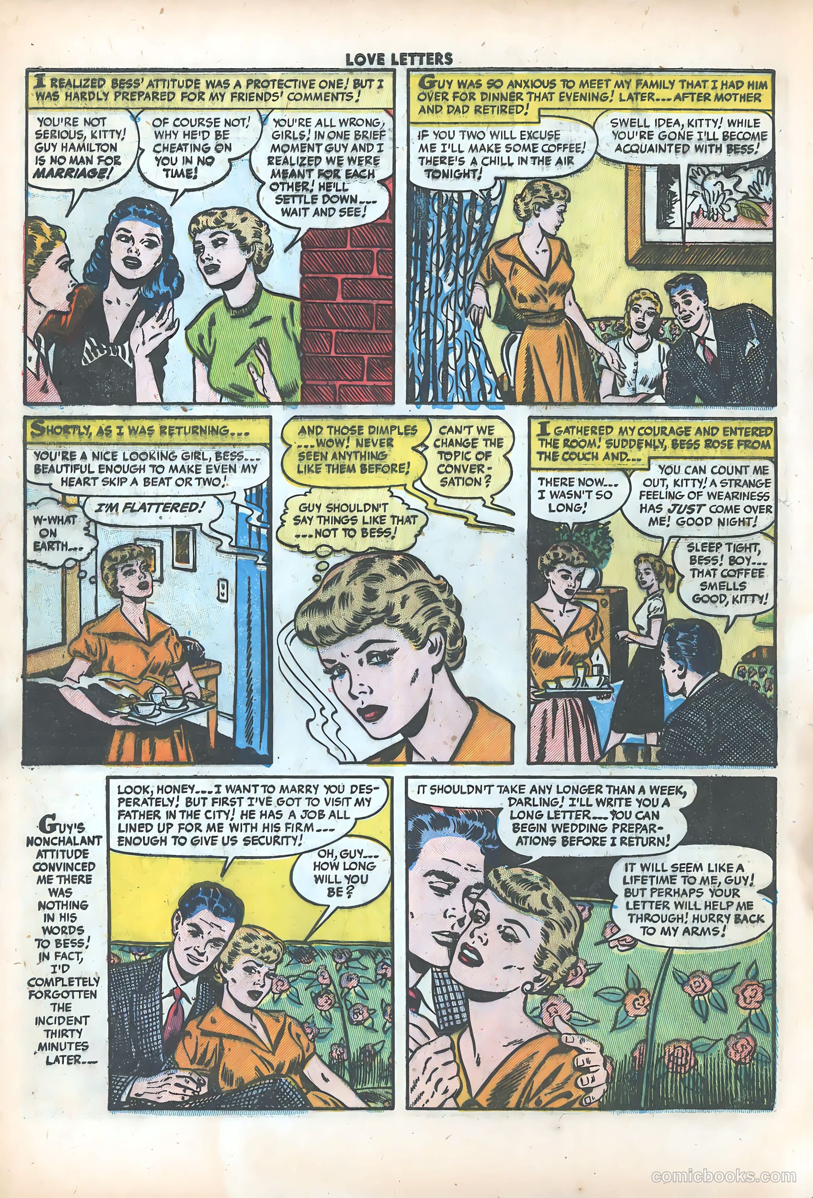 Love Letters #32 (1954) — page 8 of 37