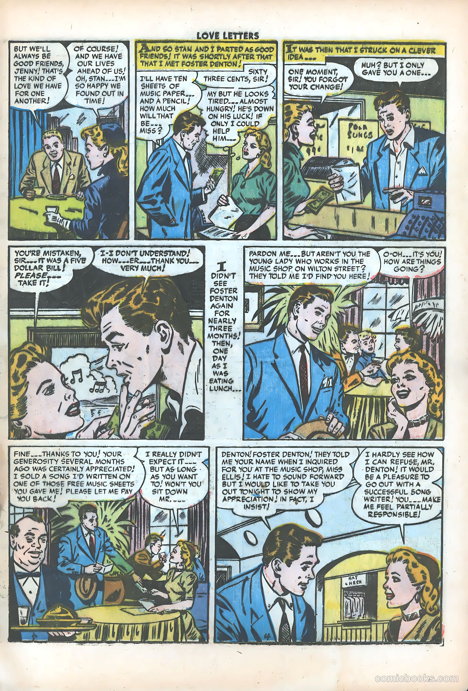 Love Letters #32 (1954) — page 21 of 37
