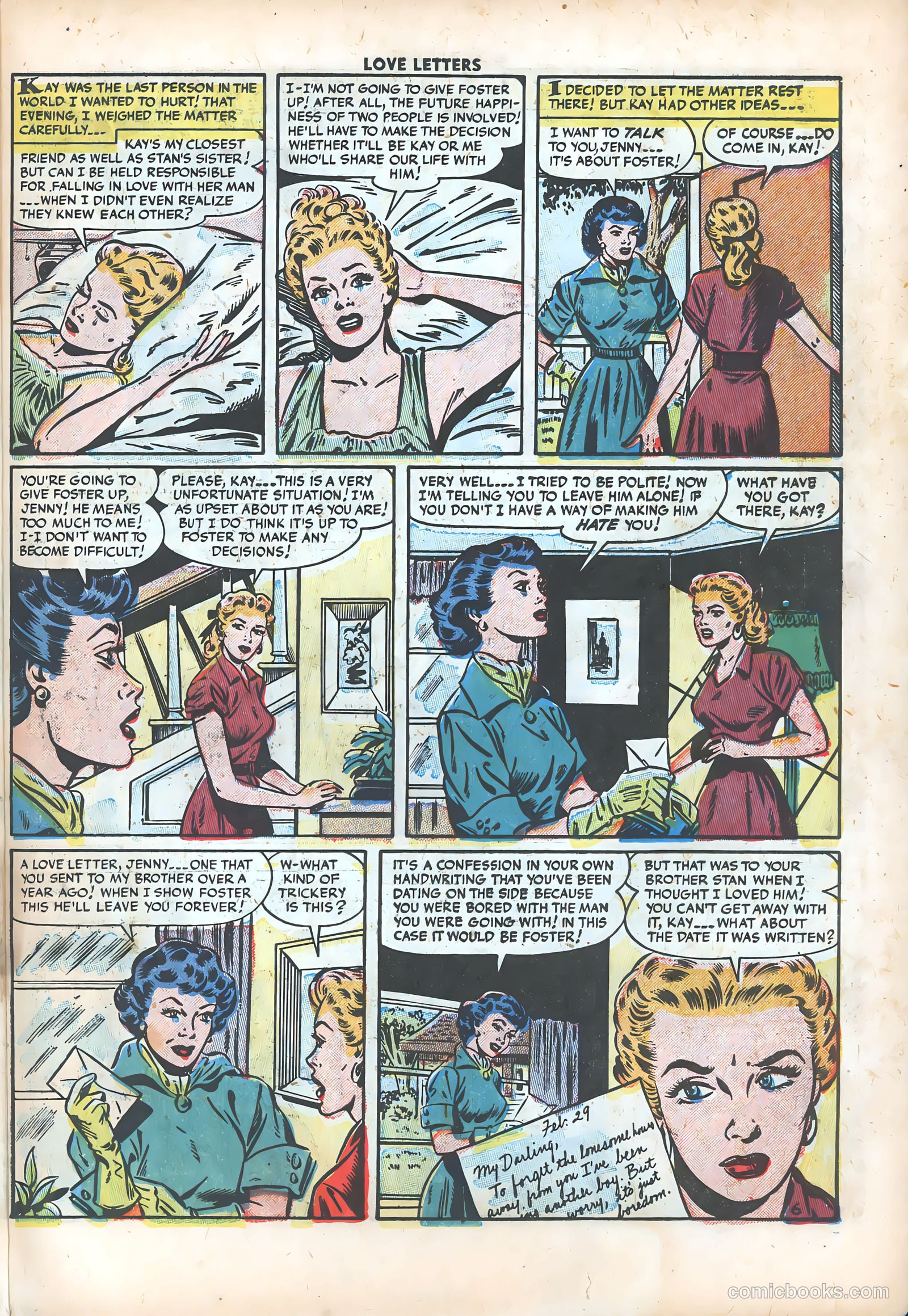 Love Letters #32 (1954) — page 23 of 37