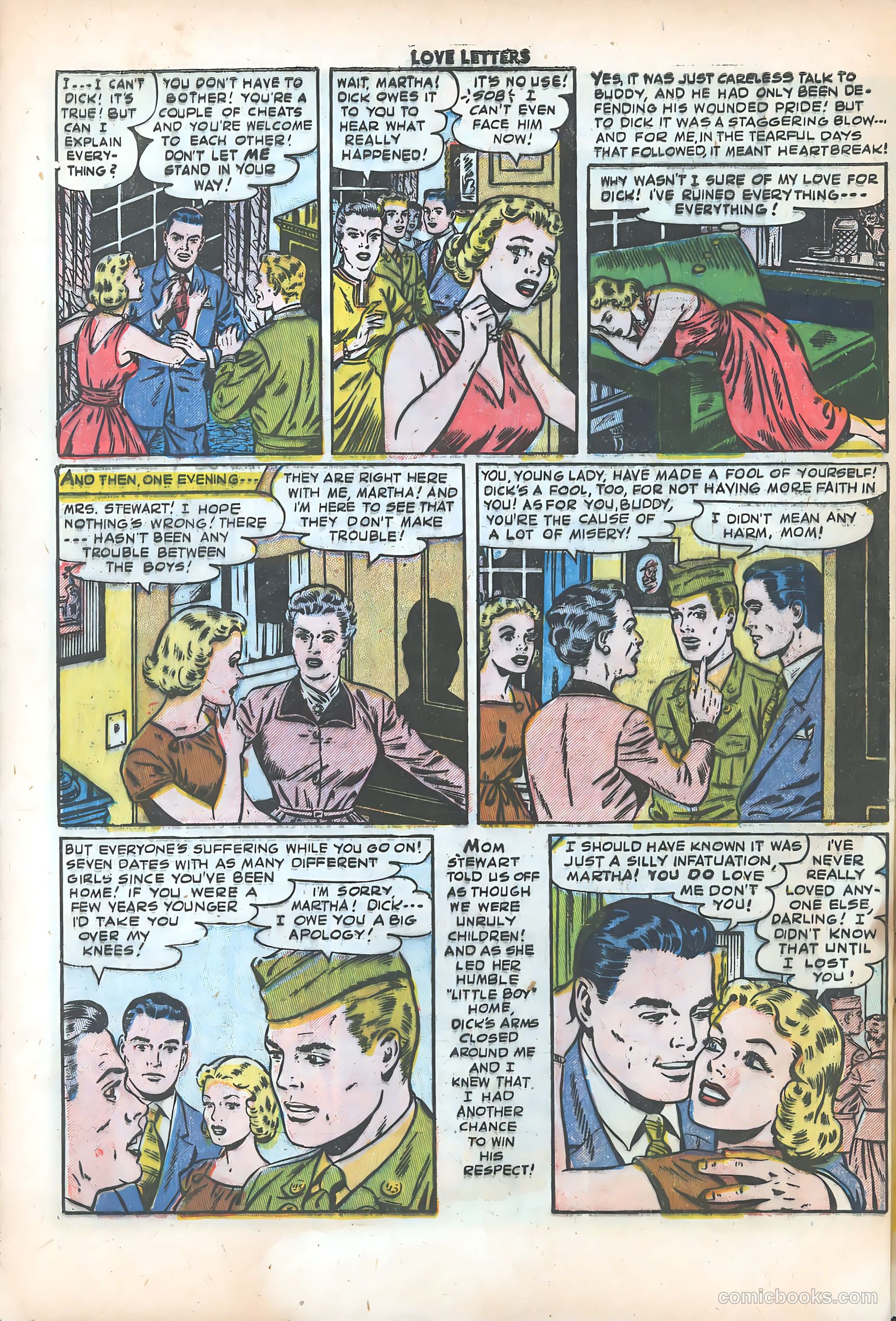 Love Letters #32 (1954) — page 32 of 37
