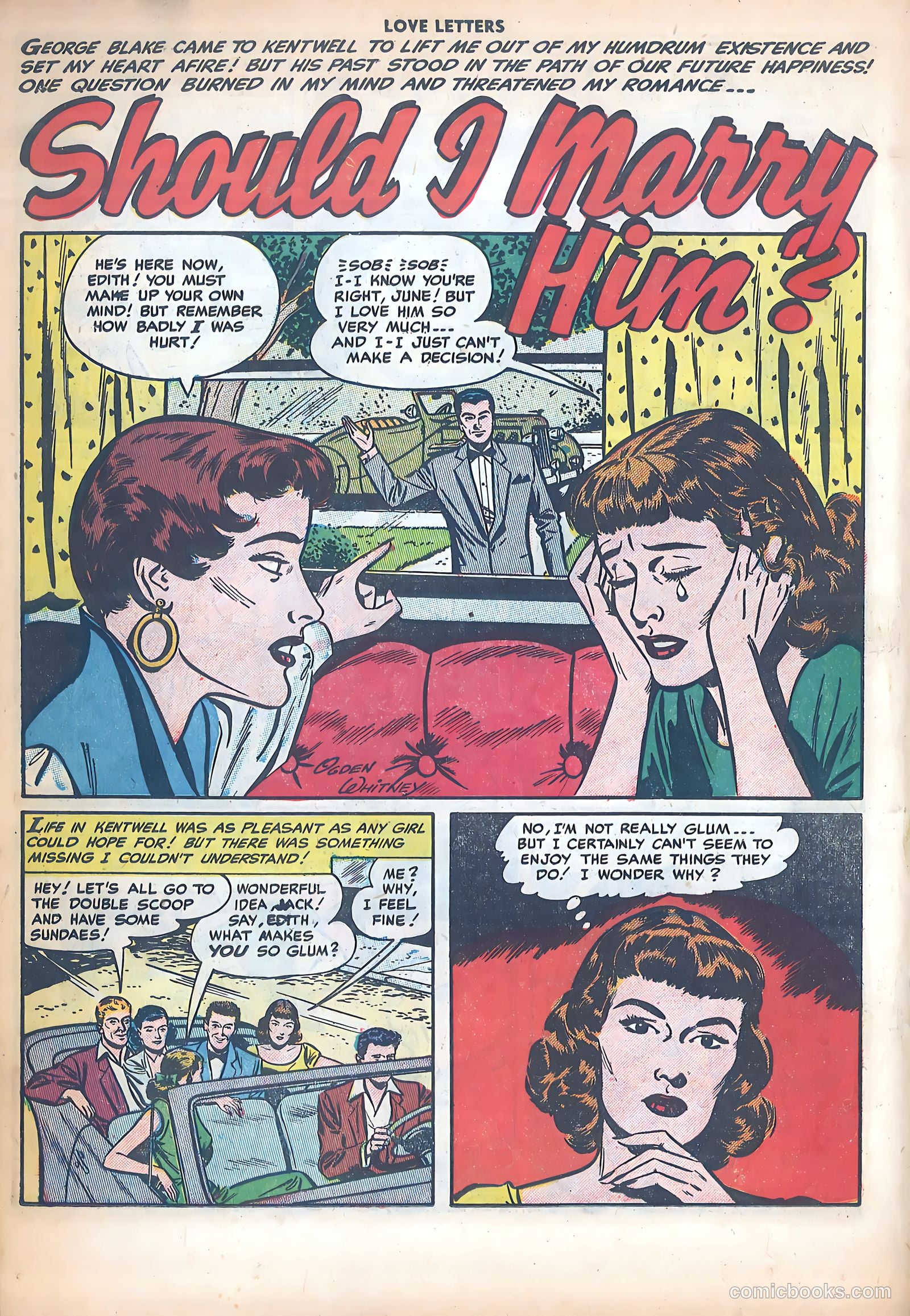 Love Letters #34 (1954) — page 18 of 37