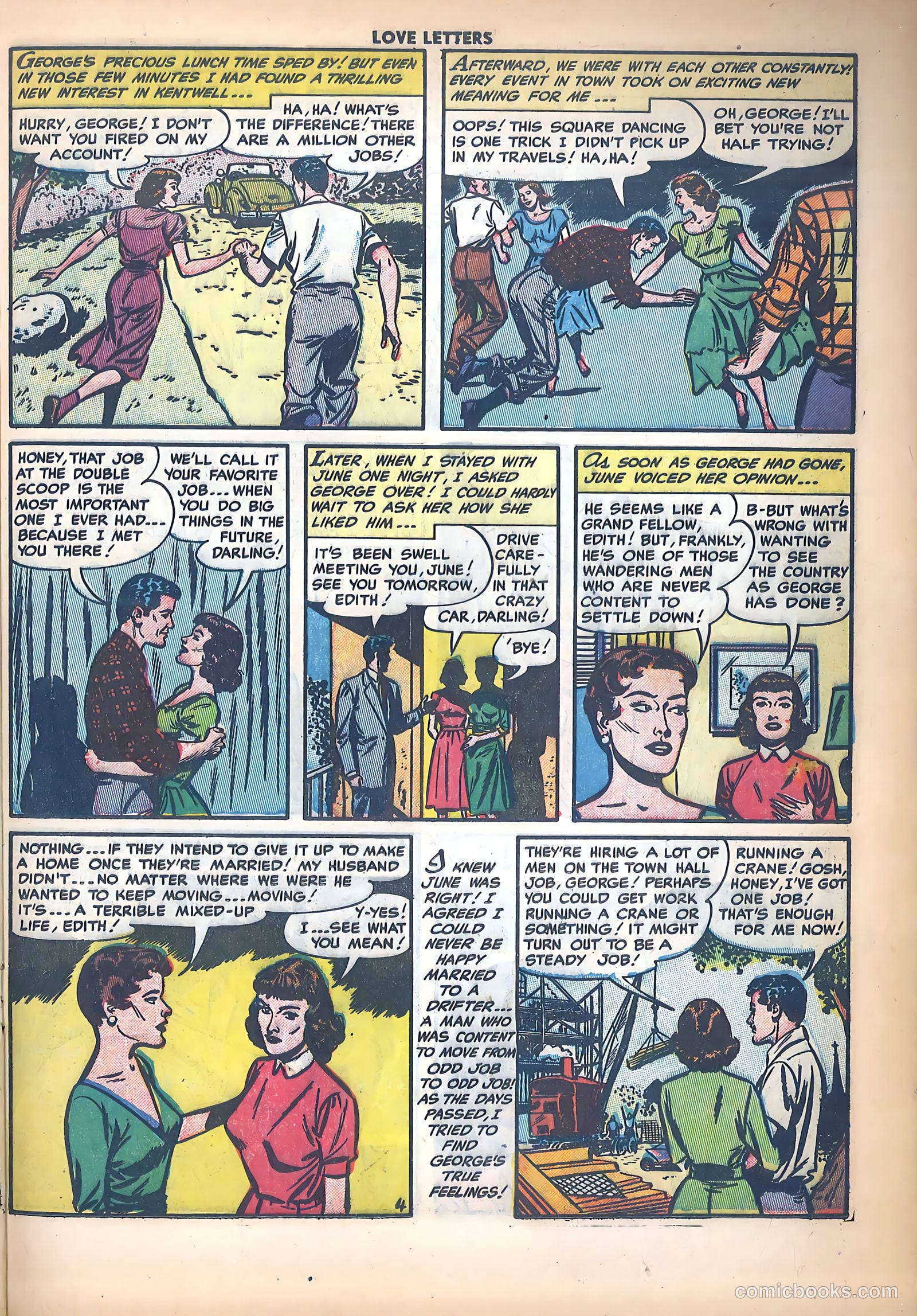 Love Letters #34 (1954) — page 21 of 37