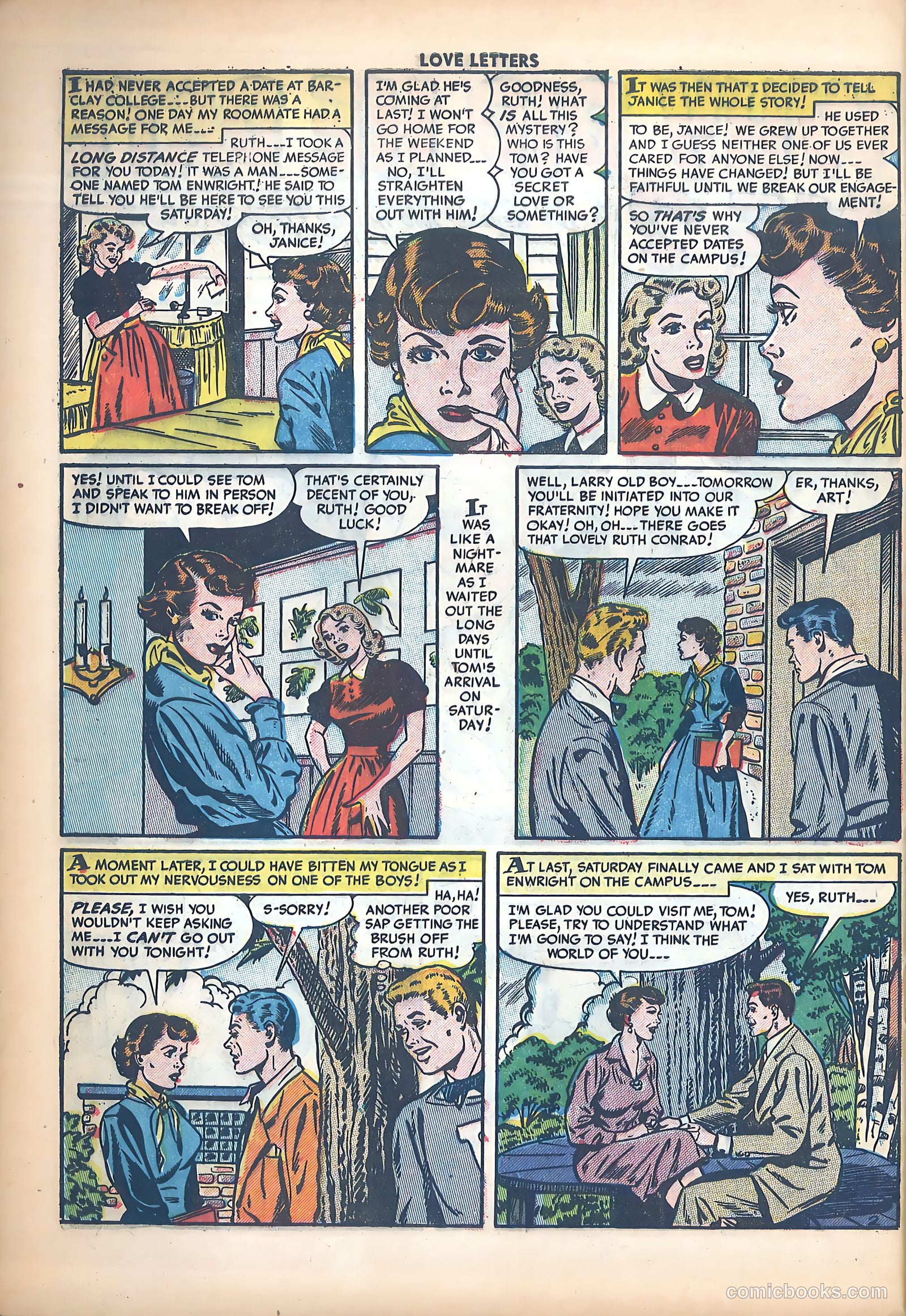 Love Letters #34 (1954) — page 28 of 37