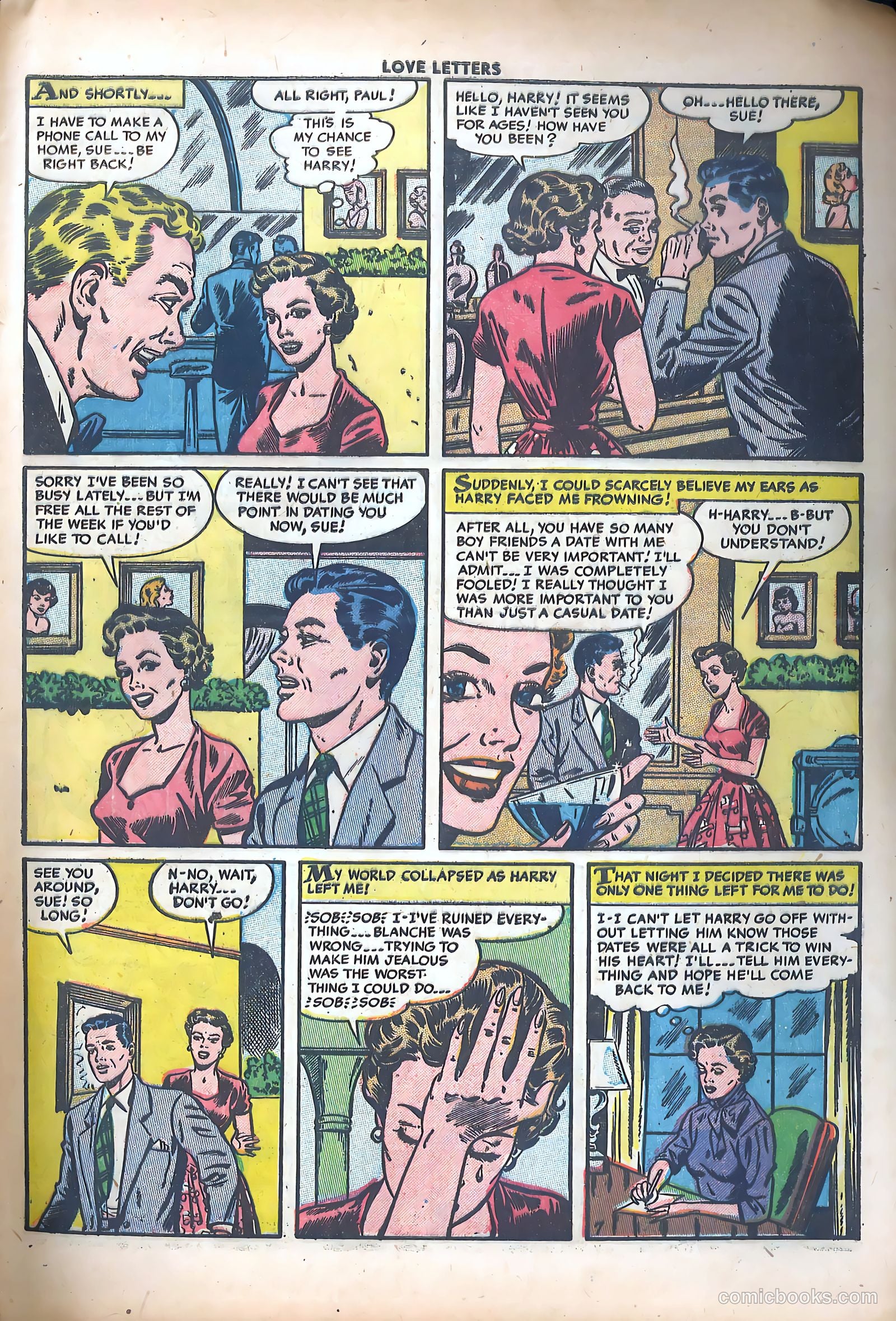 Love Letters #35 (1954) — page 9 of 36