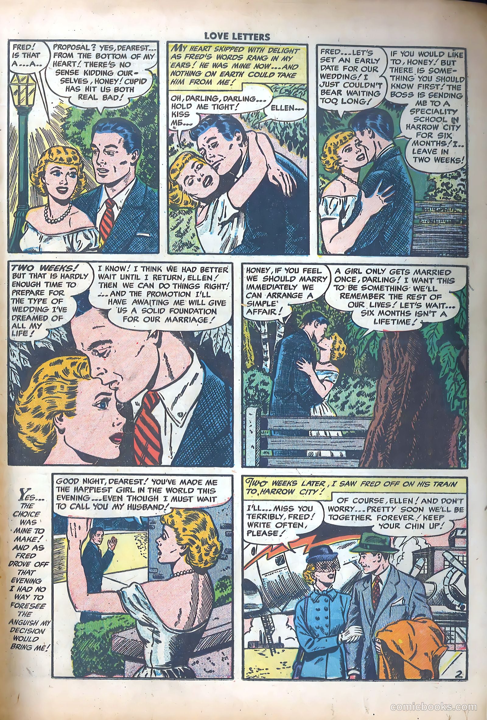 Love Letters #35 (1954) — page 19 of 36