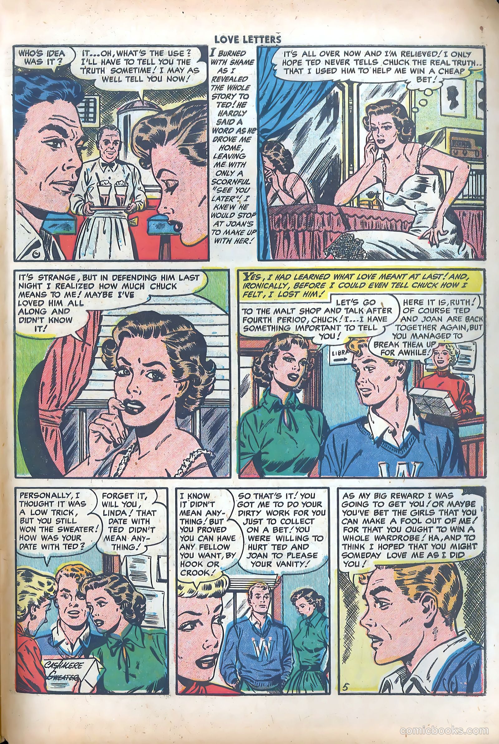 Love Letters #35 (1954) — page 31 of 36