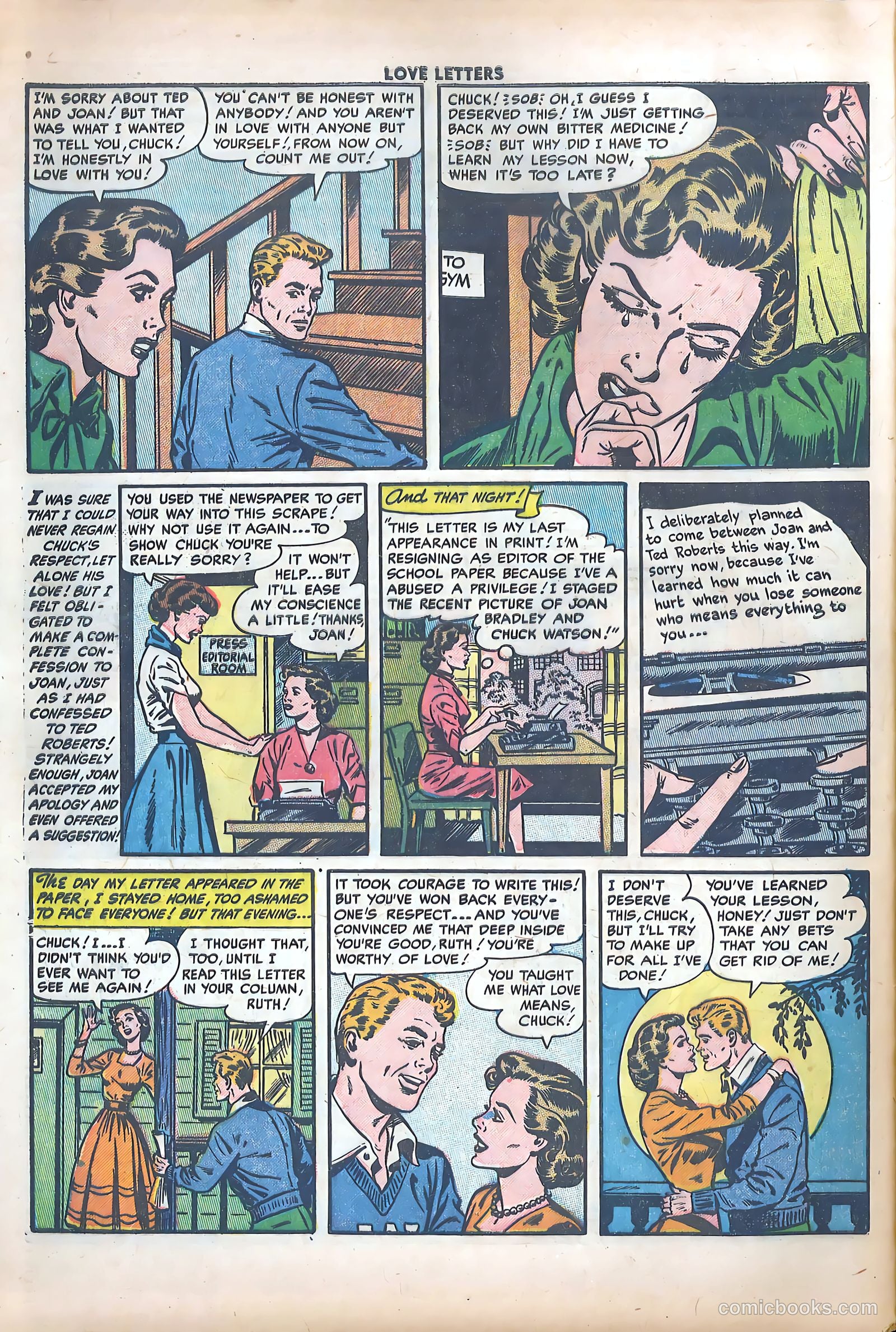 Love Letters #35 (1954) — page 32 of 36