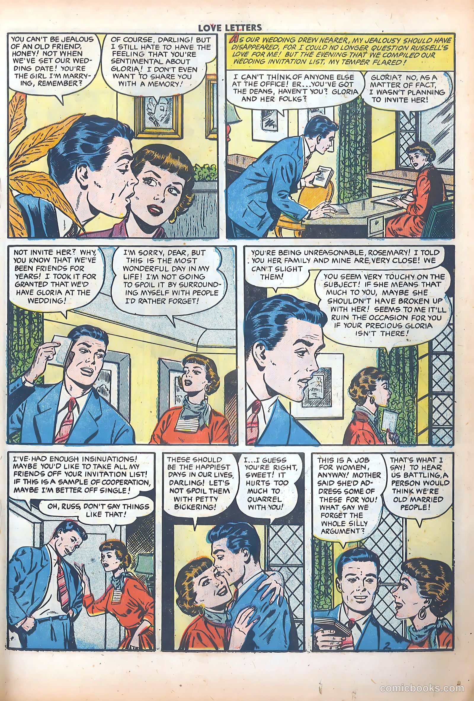 Love Letters #36 (1954) — page 19 of 36