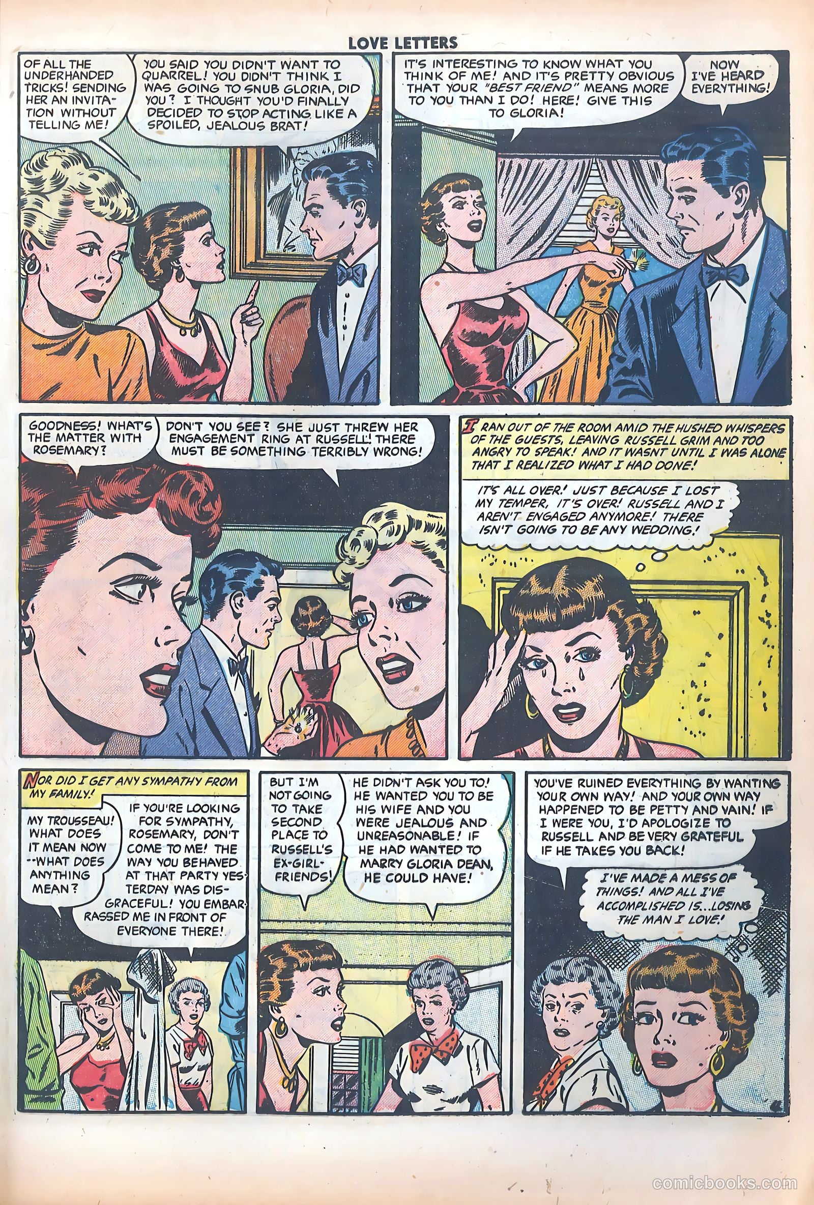 Love Letters #36 (1954) — page 21 of 36